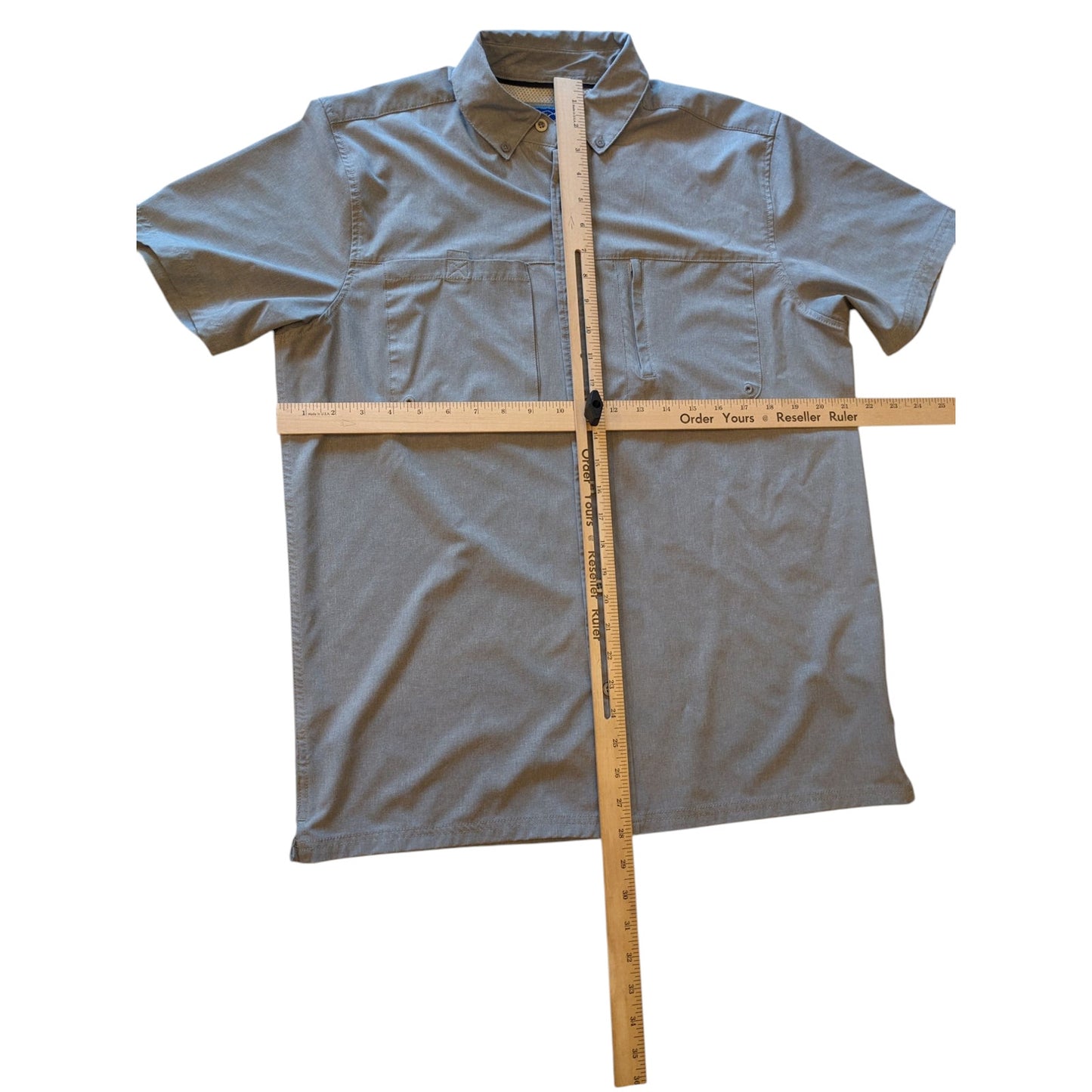 Tallwoods X-Caster Shirt Men Medium Fishing Sun Protection UPF 30+ Hiking Button