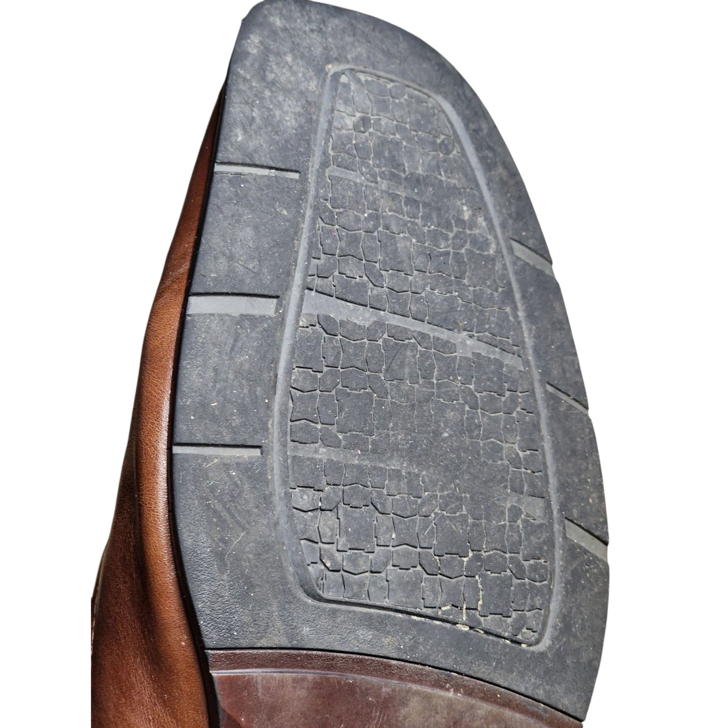 Florsheim Shoes Mens 11 3E Wide Comfortech Leather Oxford Dress Square Toe Lace