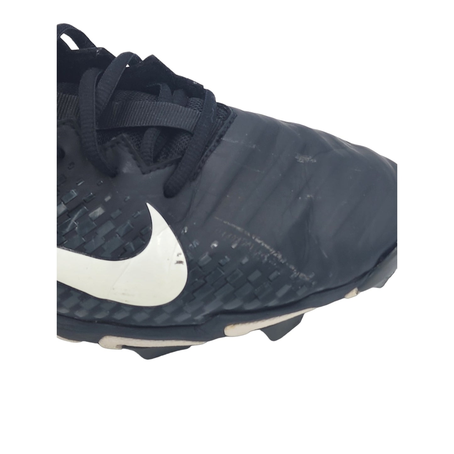 Nike Alpha Menace Shark 3 Football Cleats Mens Size 13 Black White FastFlex