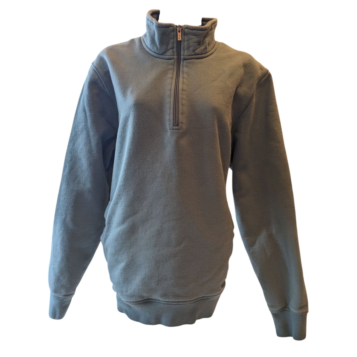 LL Bean Pullover Womens Medium Fleece Sweatshirt Traditional Fit Kangaroo Pocket