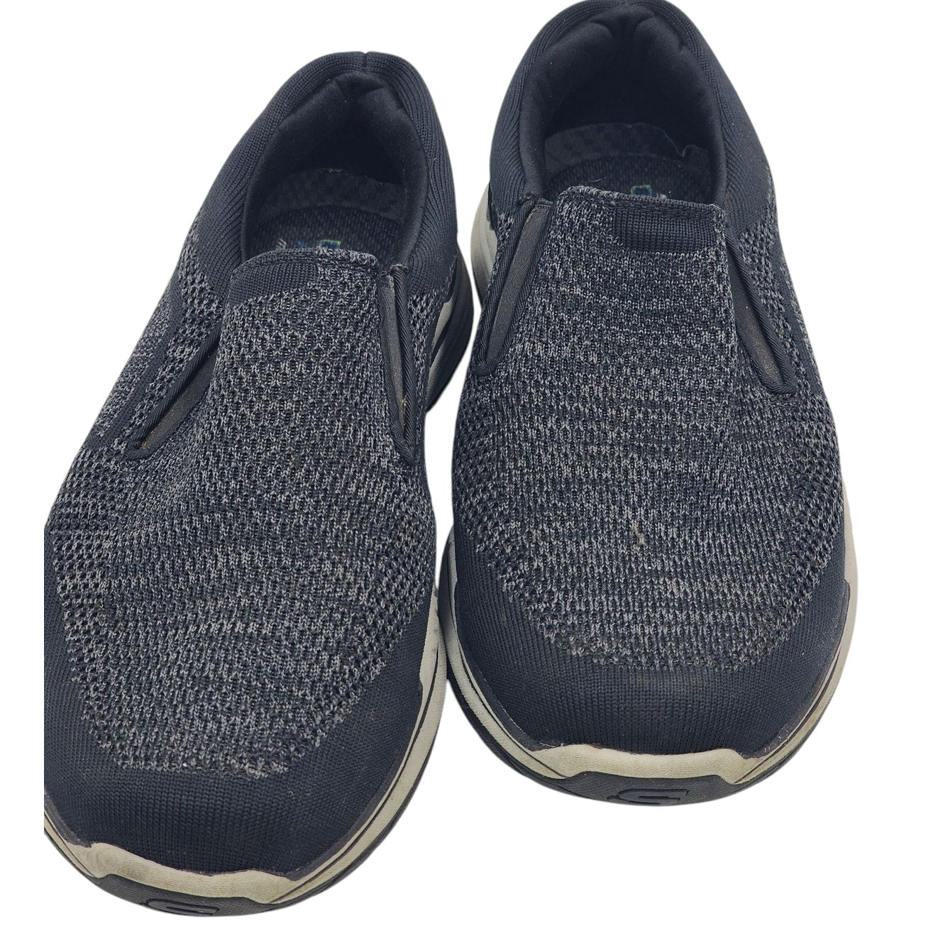 Skechers Shoes Mens 10.5 Black Slip On Sneakers Air Cooled Memory Foam Go Walk