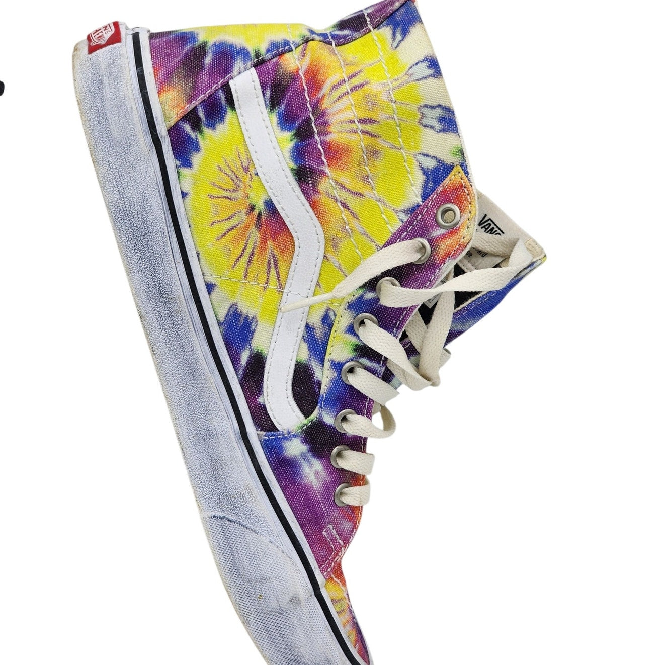 VANS Sk8 Hi Shoes Mens 11 Womens 12.5 Colorful Tie Dye High Tops Skate Sneakers