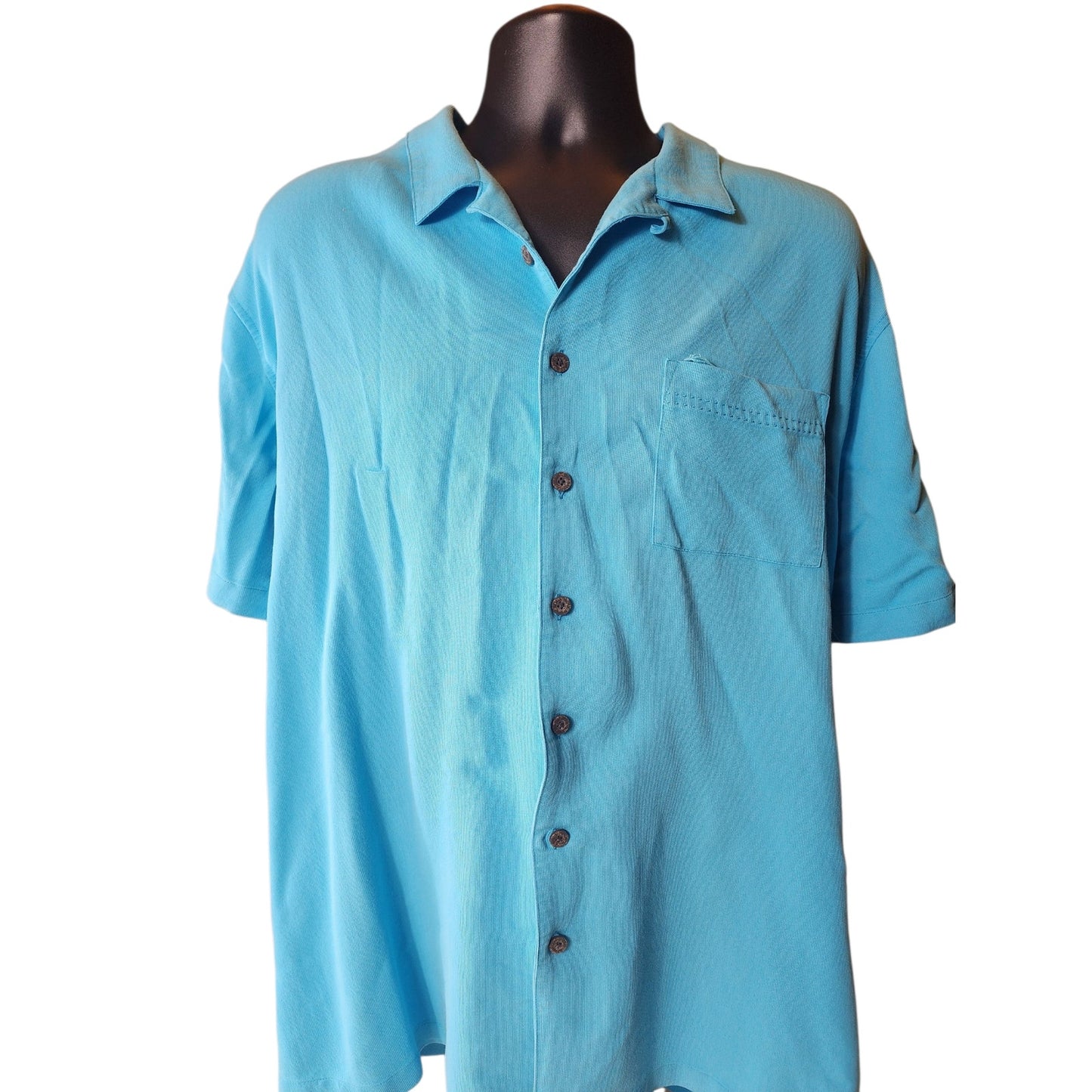 Island Passport Shirt Men 3XL Short Sleeve Button Rayon Light Summer Resort
