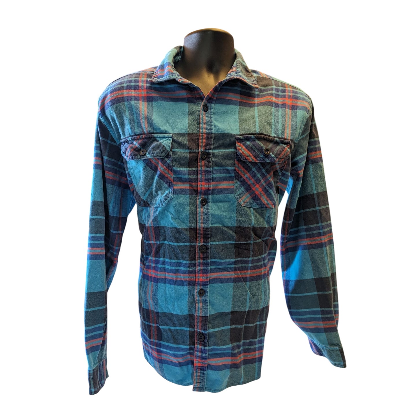 Burton Flannel Shirt Mens Large Plaid Button Up Long Sleeve Snowboarding Style