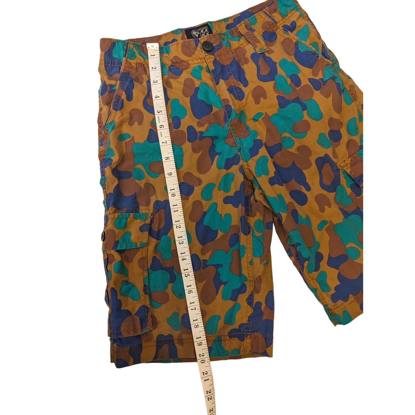 Black Jack Shorts Women 14 Cargo Camo Brown Blue Green Multiple Pockets Tactical