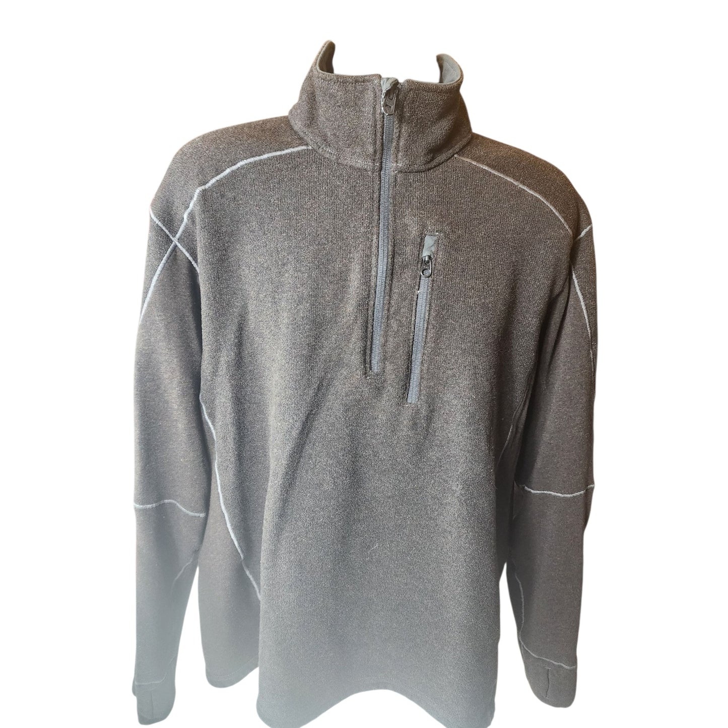 KUHL Sweater Mens XXL Fleece Zip Pullover Hiking Long Sleeve Born In Mountains