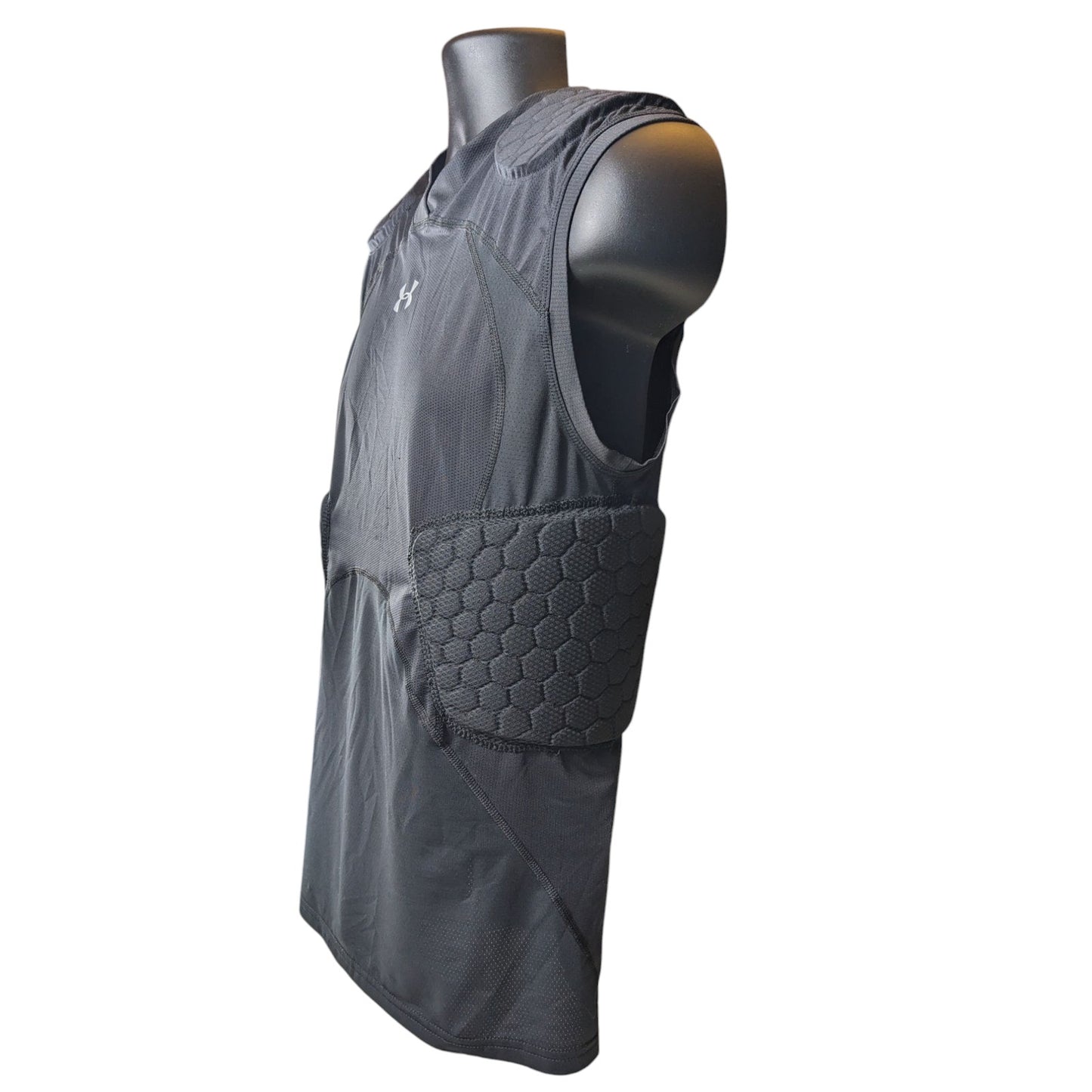 Under Armour Gameday Vest Men Large Padded Compression Hex Football Lacrosse
