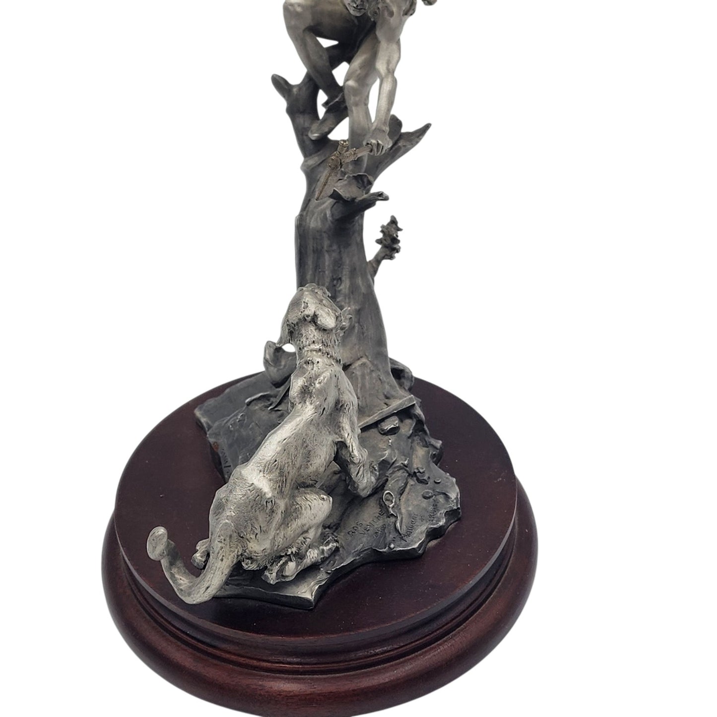 Chilmark Gros Ventre Moment of Truth Michael Boyett 82 Pewter Sculpture Western