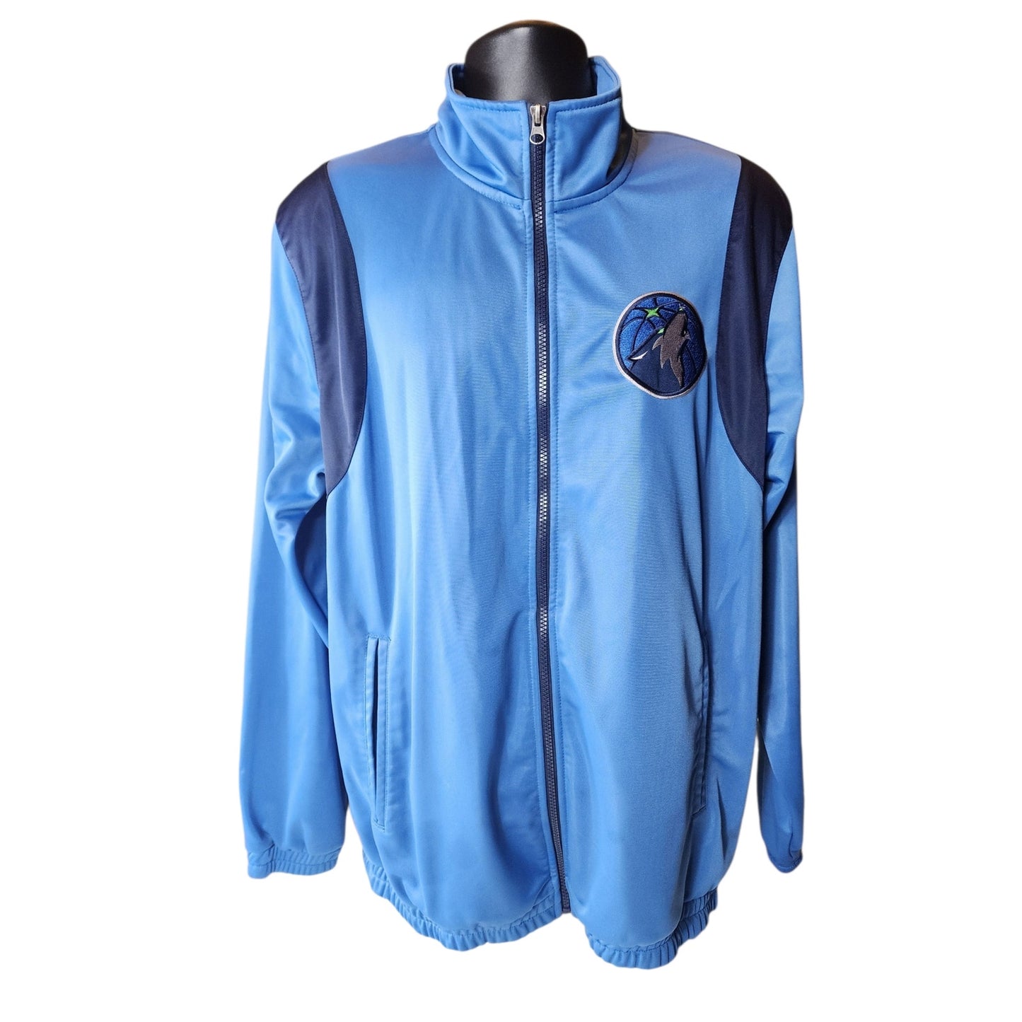 NBA Minnesota Timberwolves G-III Sports by Carl Banks Large Zip Track Jacket