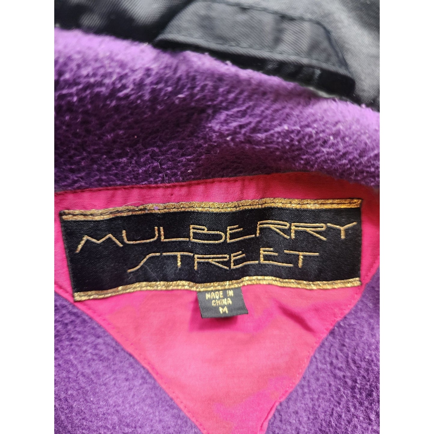 Mulberry Street Ski Jacket Womens Medium Colorblock Fleece Winter 80s 90 Vibes