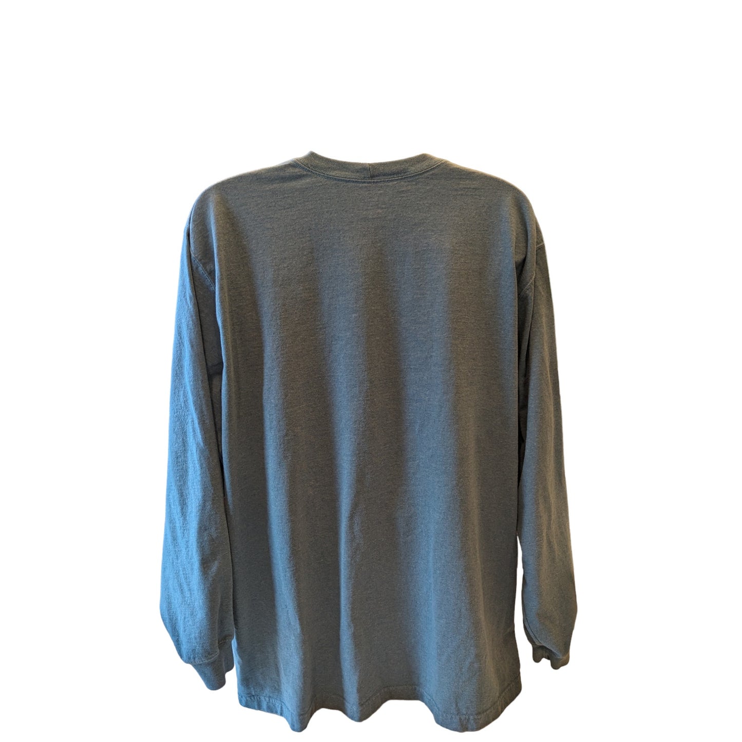 Carhartt Shirt Mens 2XL Blue Long Sleeve Original Fit Pocket Tee Workwear Rugged