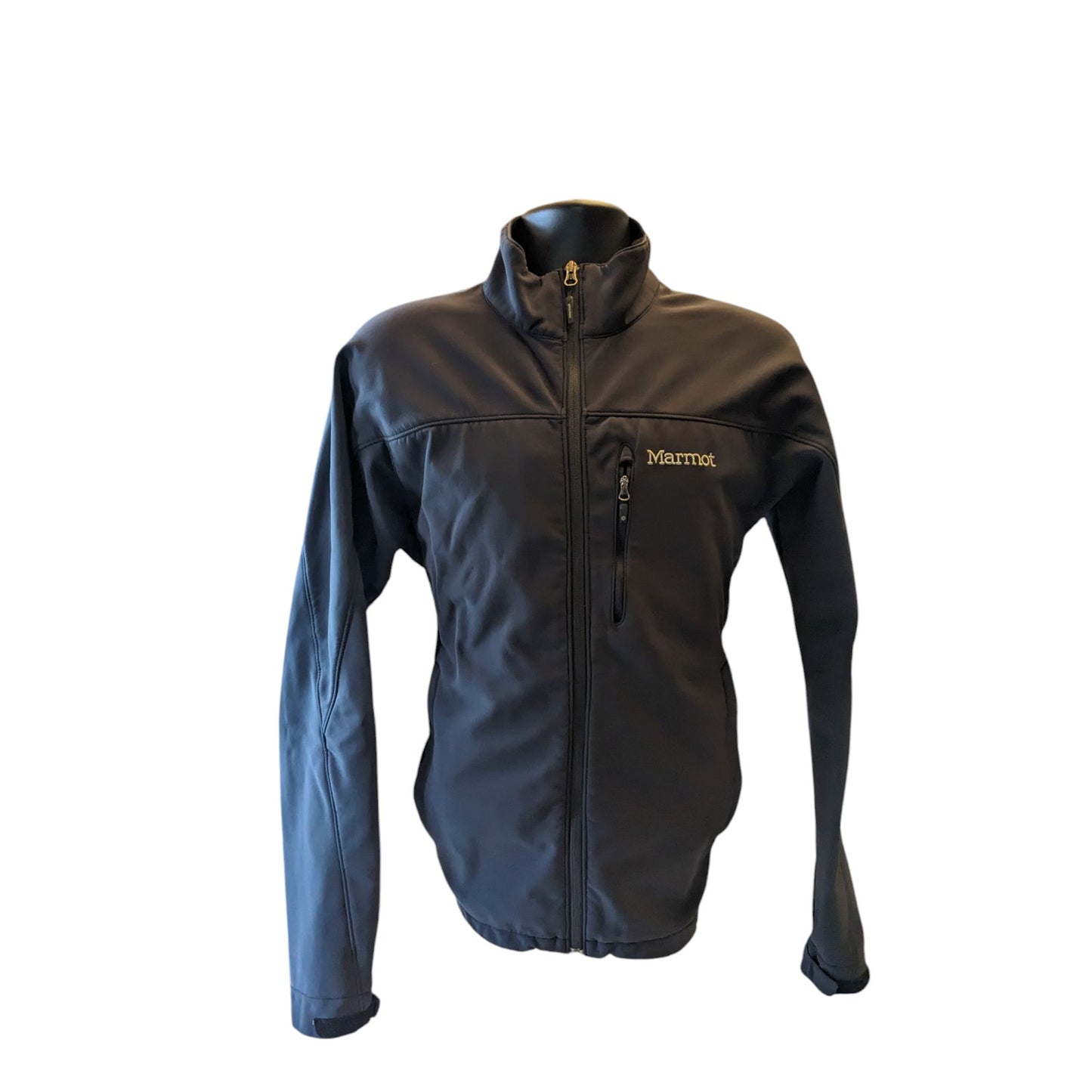Marmot Softshell Jacket Mens Medium Windproof Zip Windbreaker Fleece Hiking