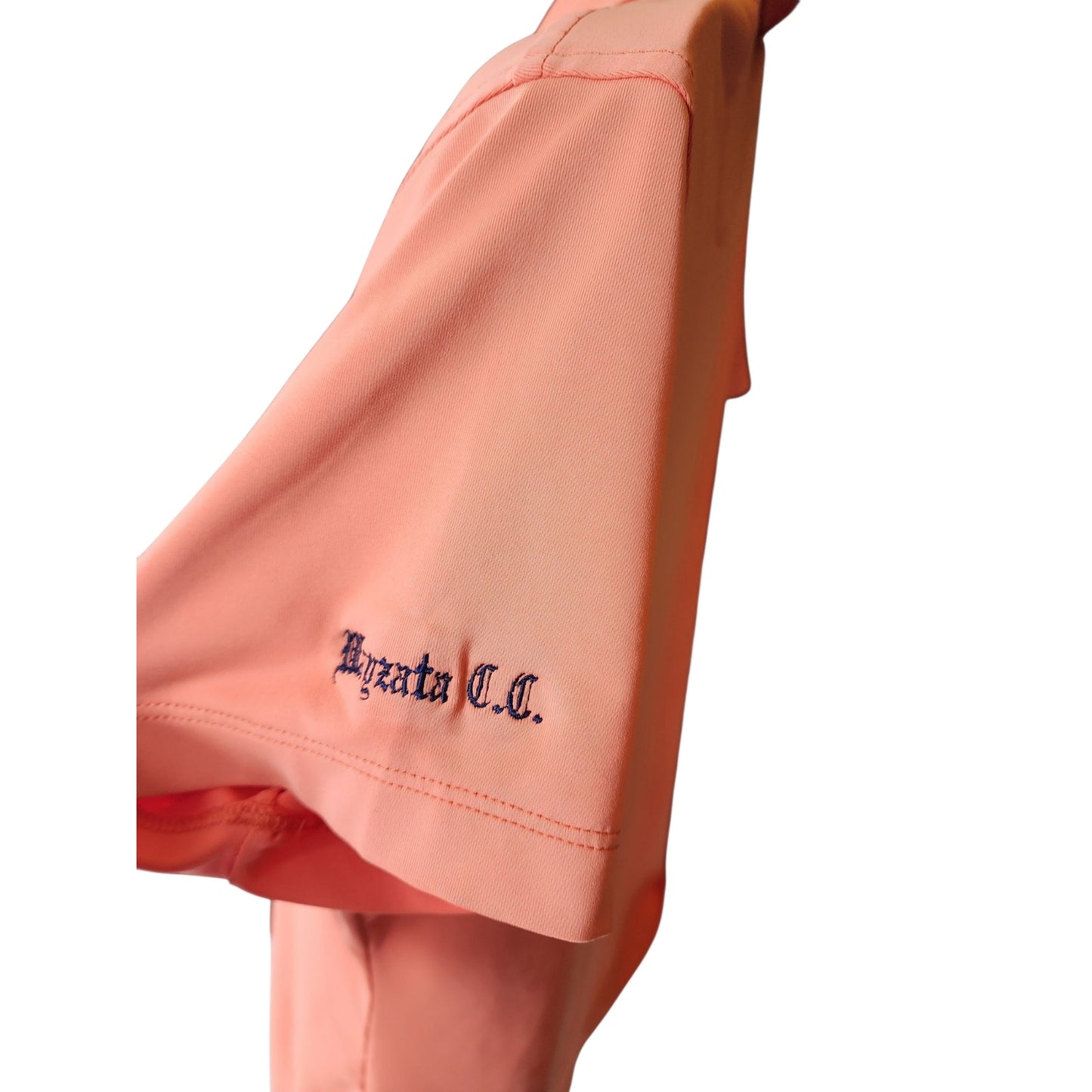 Peter Millar Golf Polo Shirt Womens Medium Coral Stretch Lightweight Activewear