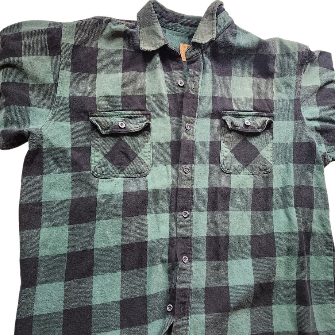 Moose Creek Flannel Shirt Men 3XLT Buffalo Plaid Button Up Workwear Lumberjack