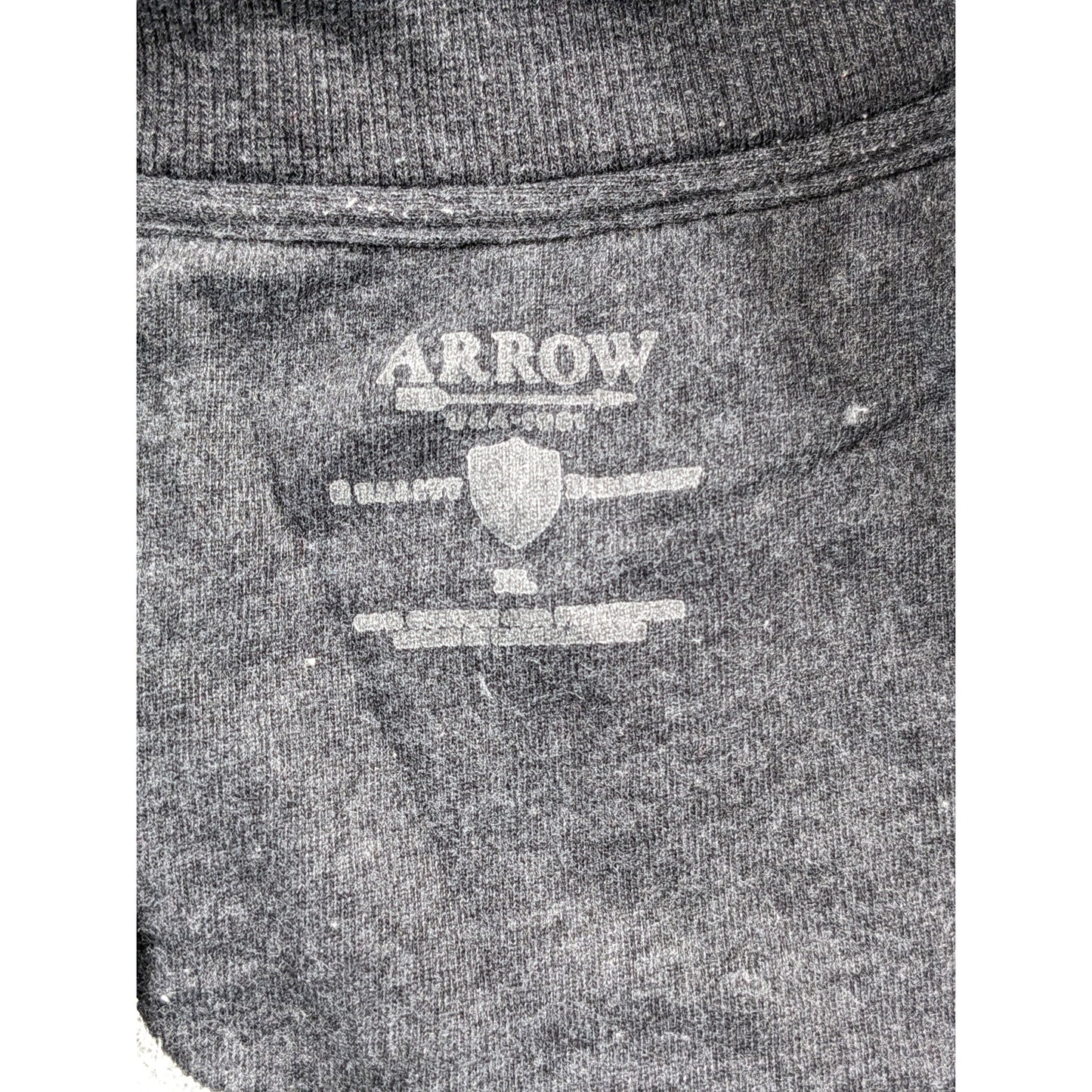 Arrow Sweatshirt Mens XL Quarter Zip Pullover Gray Fleece Lined Casual Classic