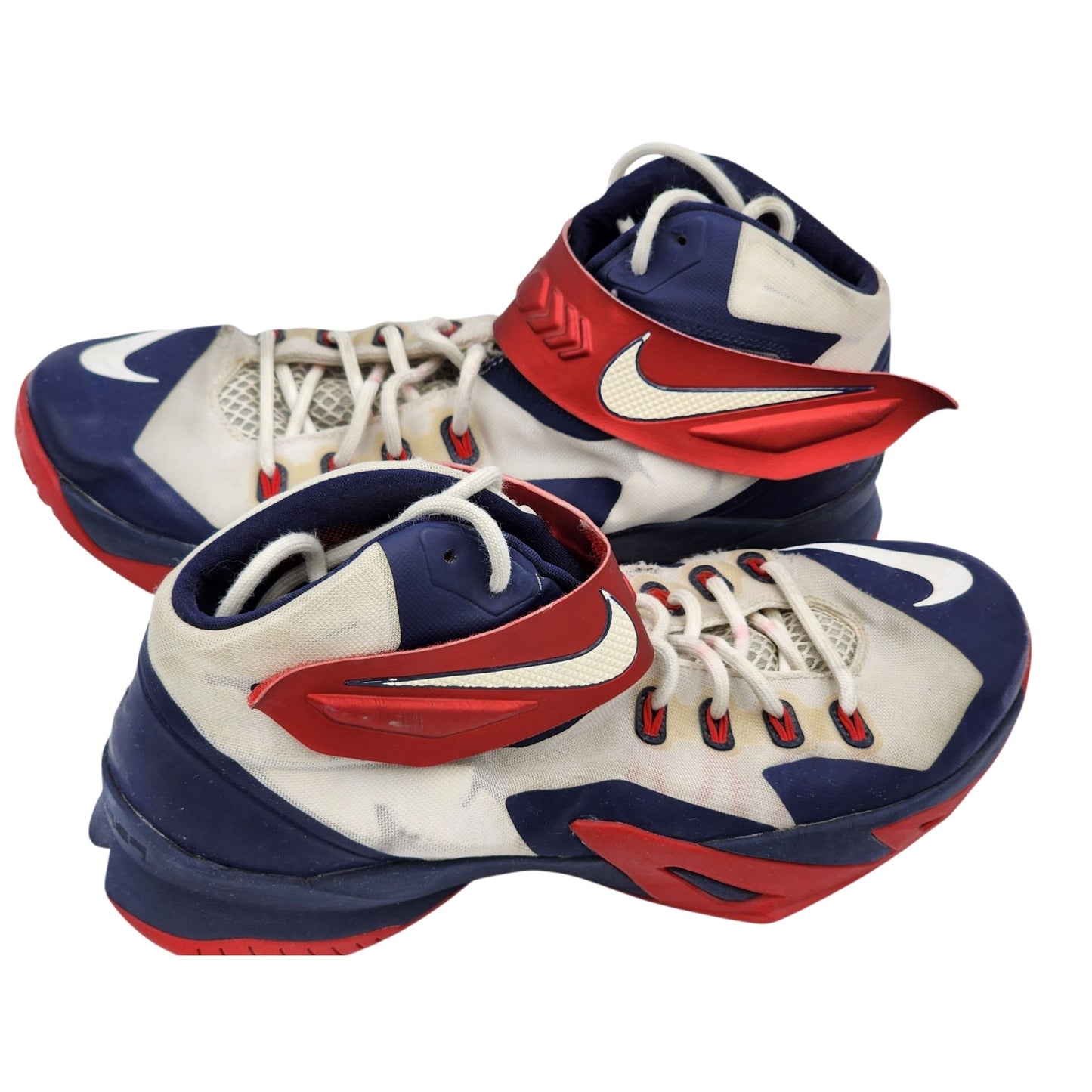 Nike LeBron Zoom Soldier 8 Shoes Mens 13 Basketball Sneakers High Top 653641-114