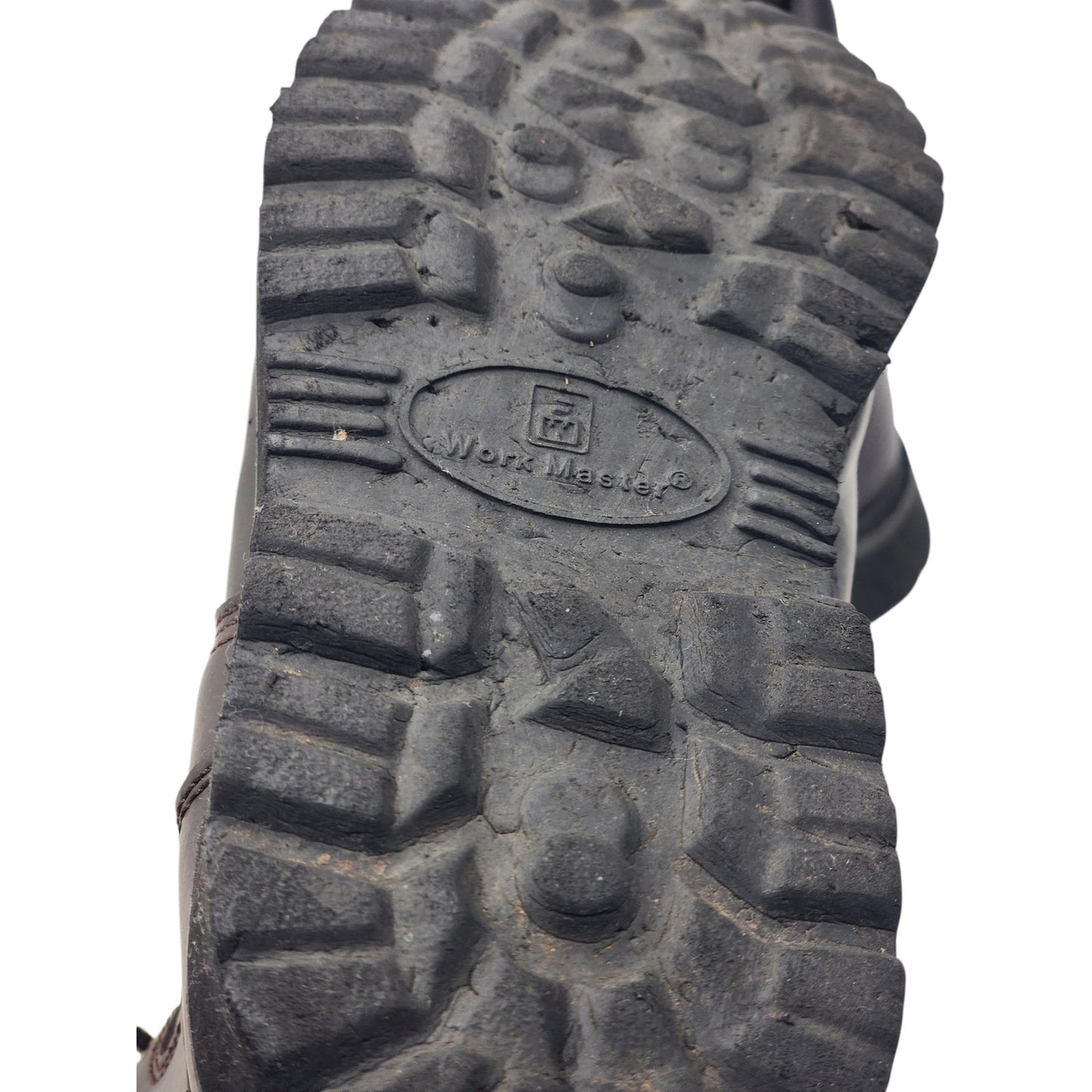 Work Master Boots Mens 9M Leather Workwear Steel Toe Durable Industrial Safety