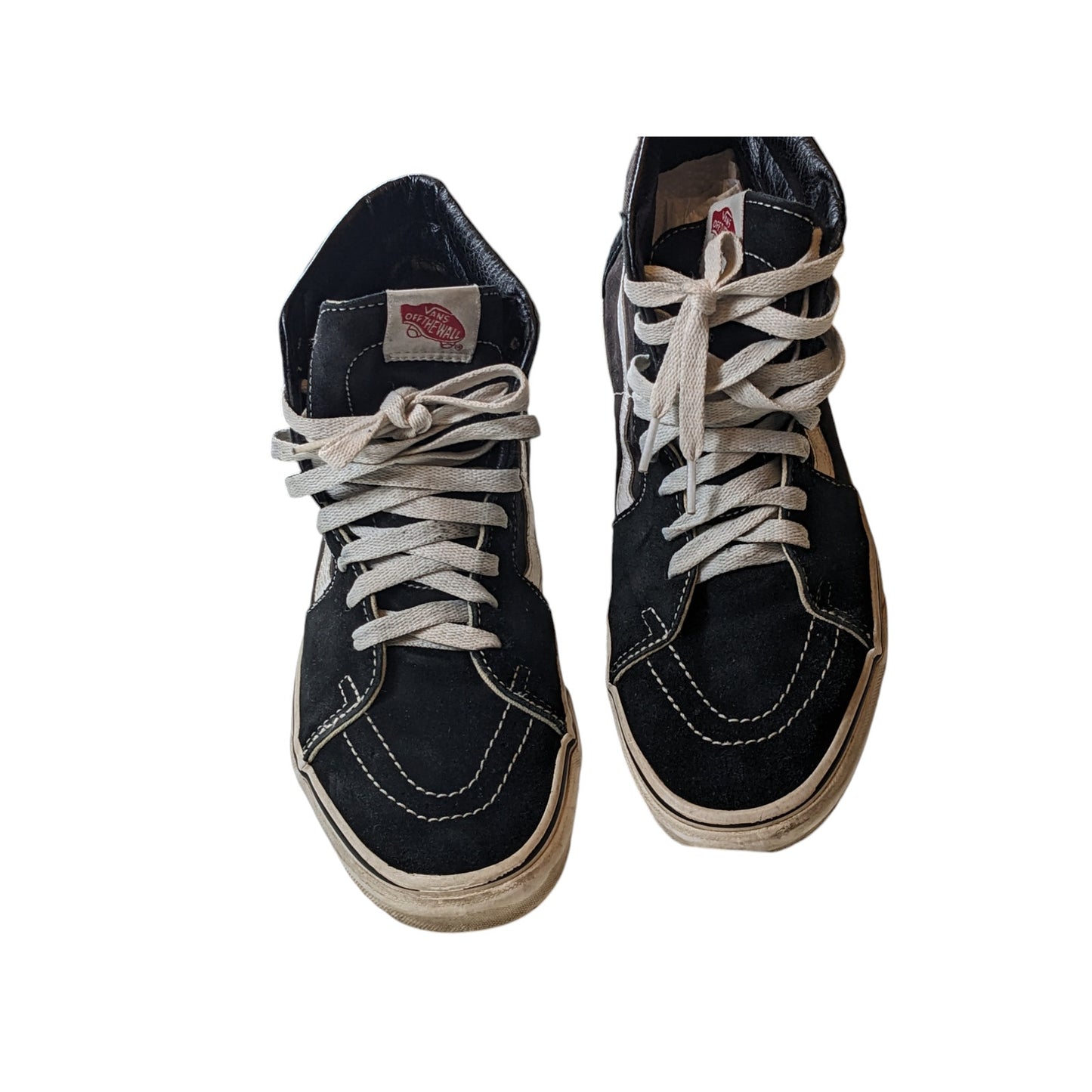 VANS Shoes Sk8 Hi Canvas Skateboard Mens 8 Womens 9.5 High Top Off Wall Sneakers