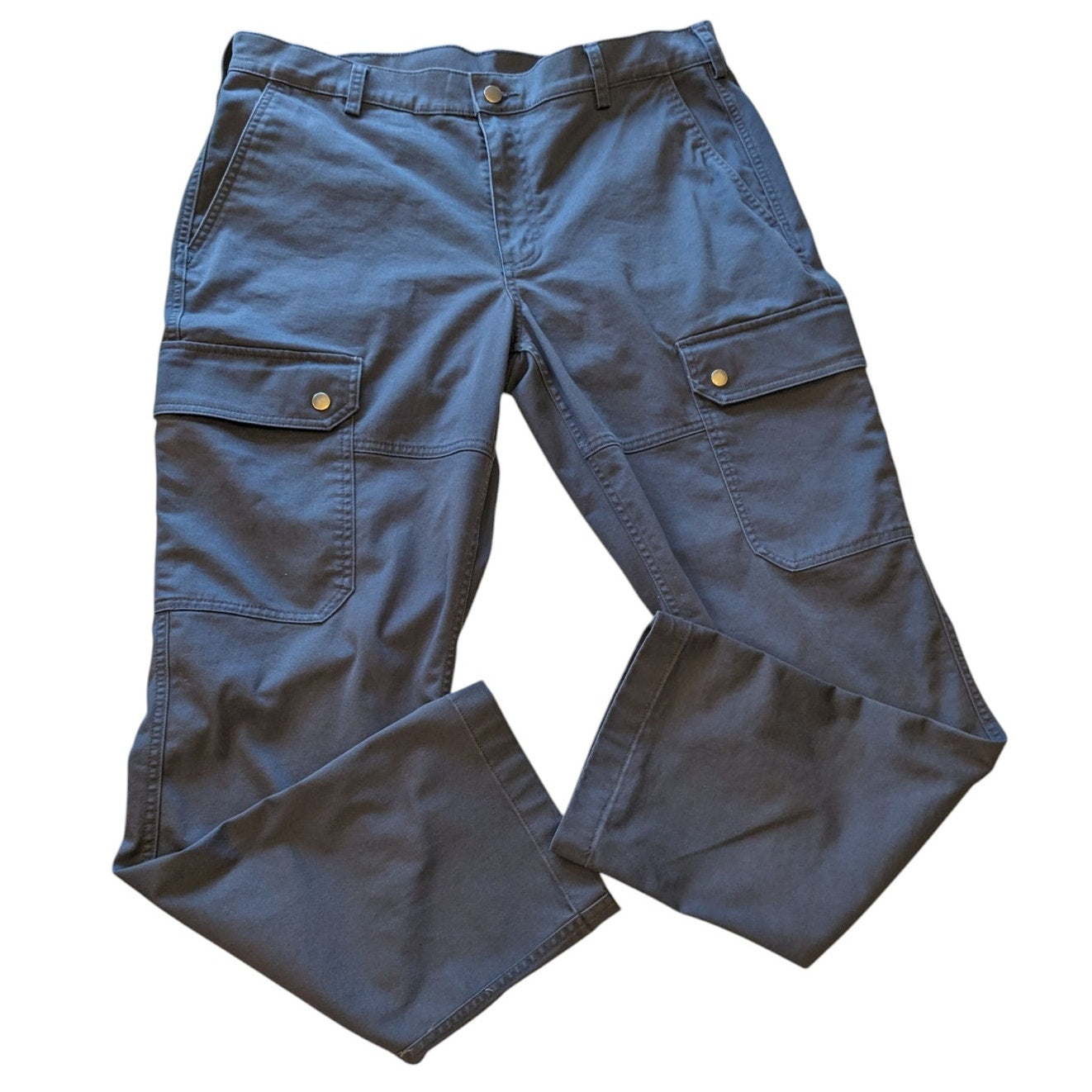 Duluth Trading 40 Grit Mens Slim Fit Work Pants 38x32 Cargo Utility Durable