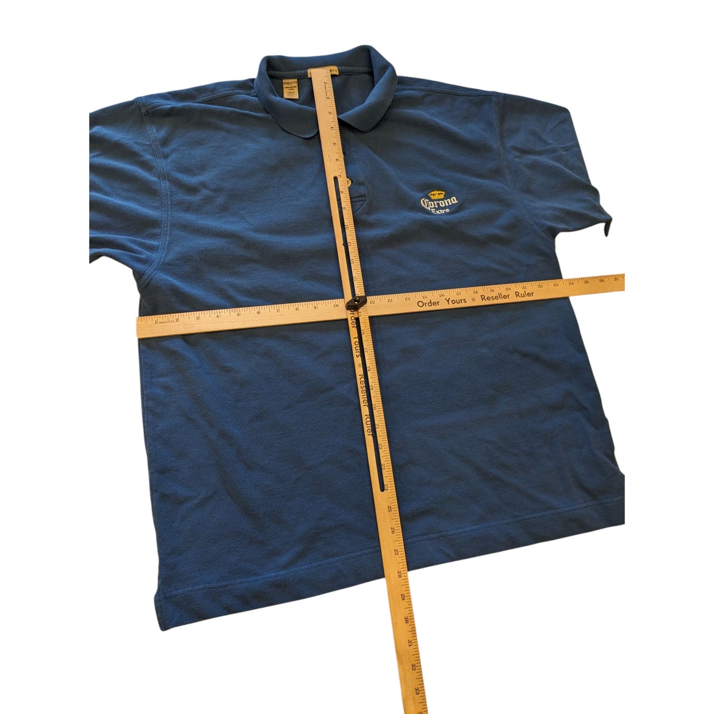 Cutter Buck Corona Extra Polo Shirt Mens XXXL 3XL Blue Cotton Short Sleeve Golf