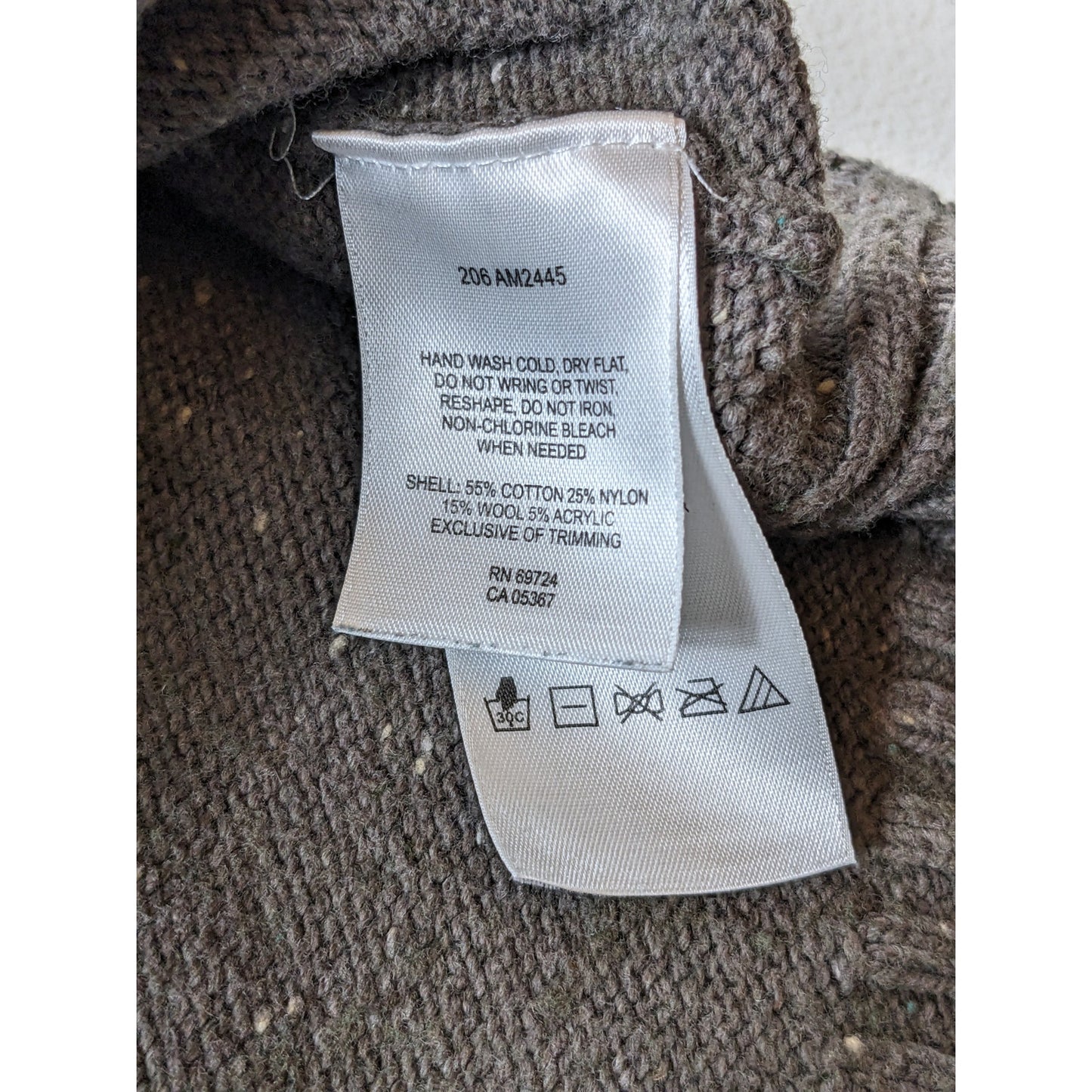 Columbia Sweater Mens Medium XCO Quarter Snap Gray Wool Blend Pullover Mock Neck
