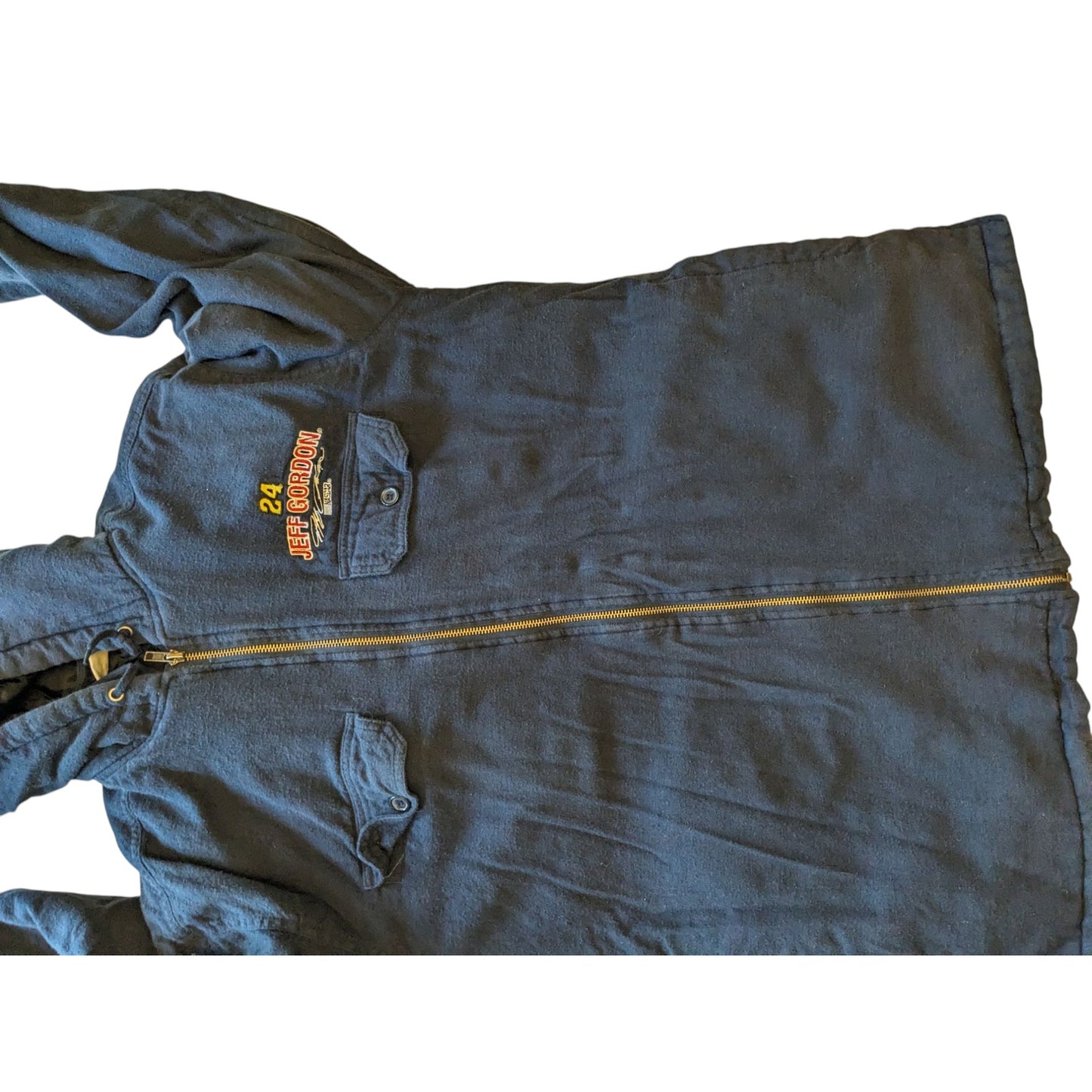 Vintage Winners Circle Jeff Gordon Hooded Jacket Men Medium NASCAR Racing Zip Up