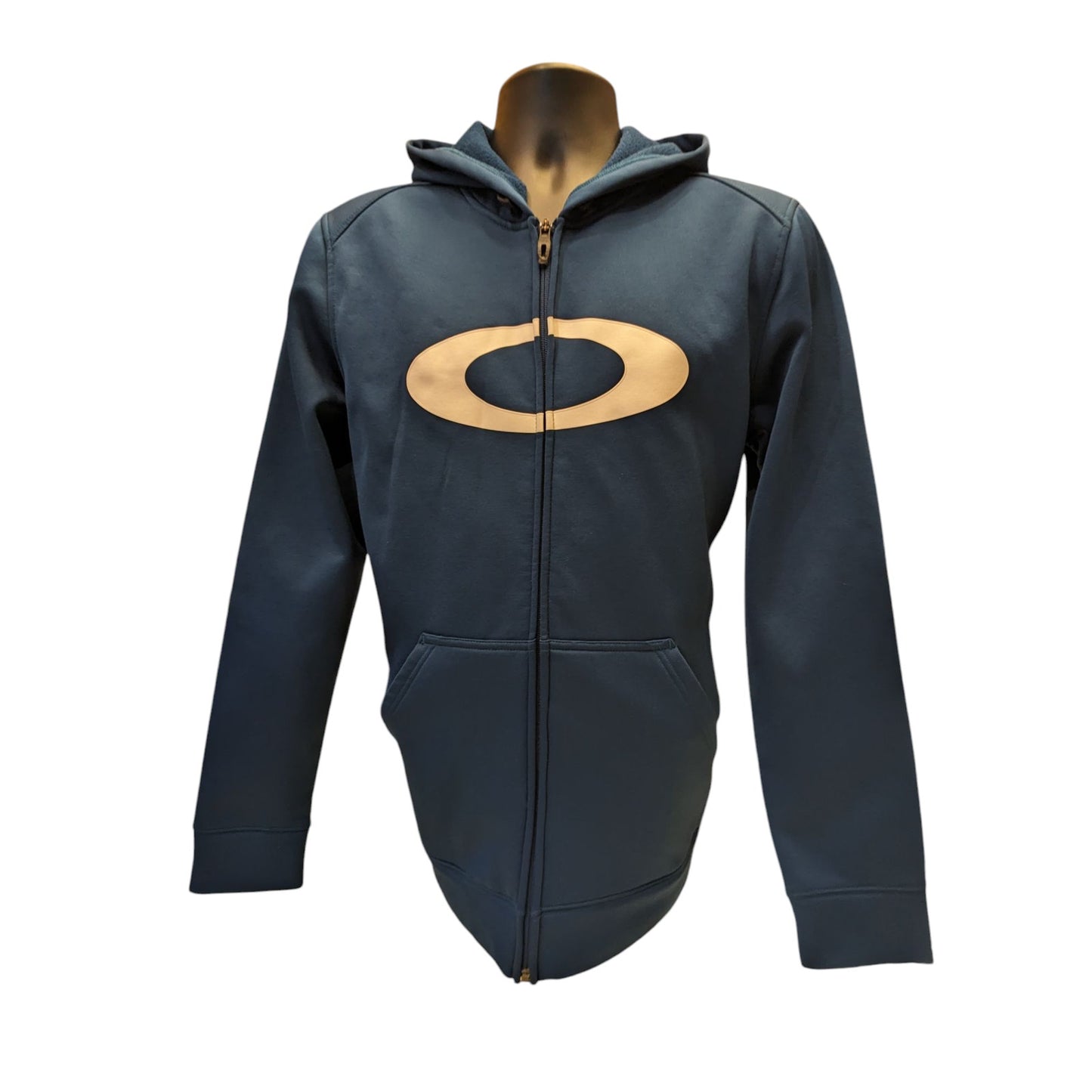 Oakley Hoodie Men Large Full Zip Hoodie Fleece Jacket Activewear Sweatshirt