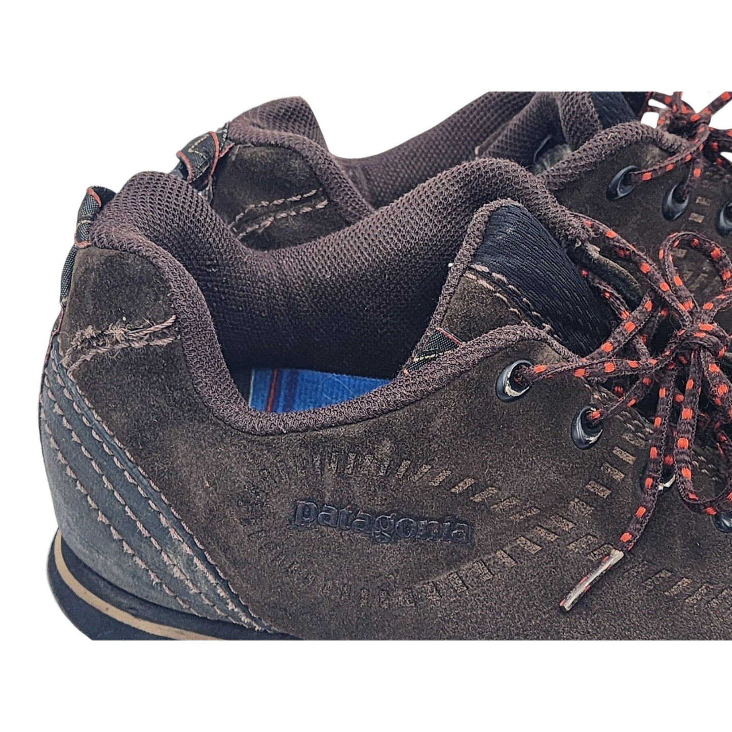 Patagonia Shoes Mens 11 Huckleberry Brown Suede Hiking Vibram Sole Outdoor Trail