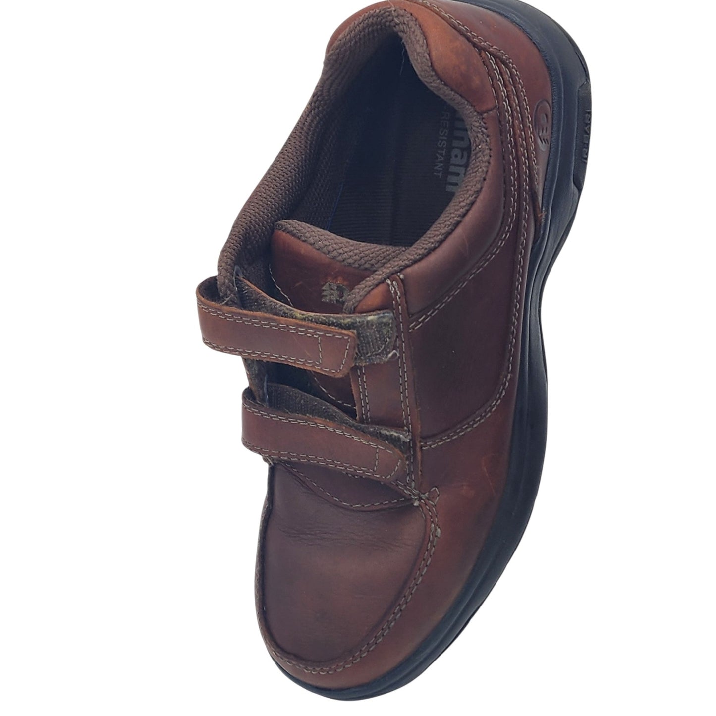 Dunham Shoes Men 8 Leather Slip Resistant Strap Comfort Winslow Hook Loop 8009SB