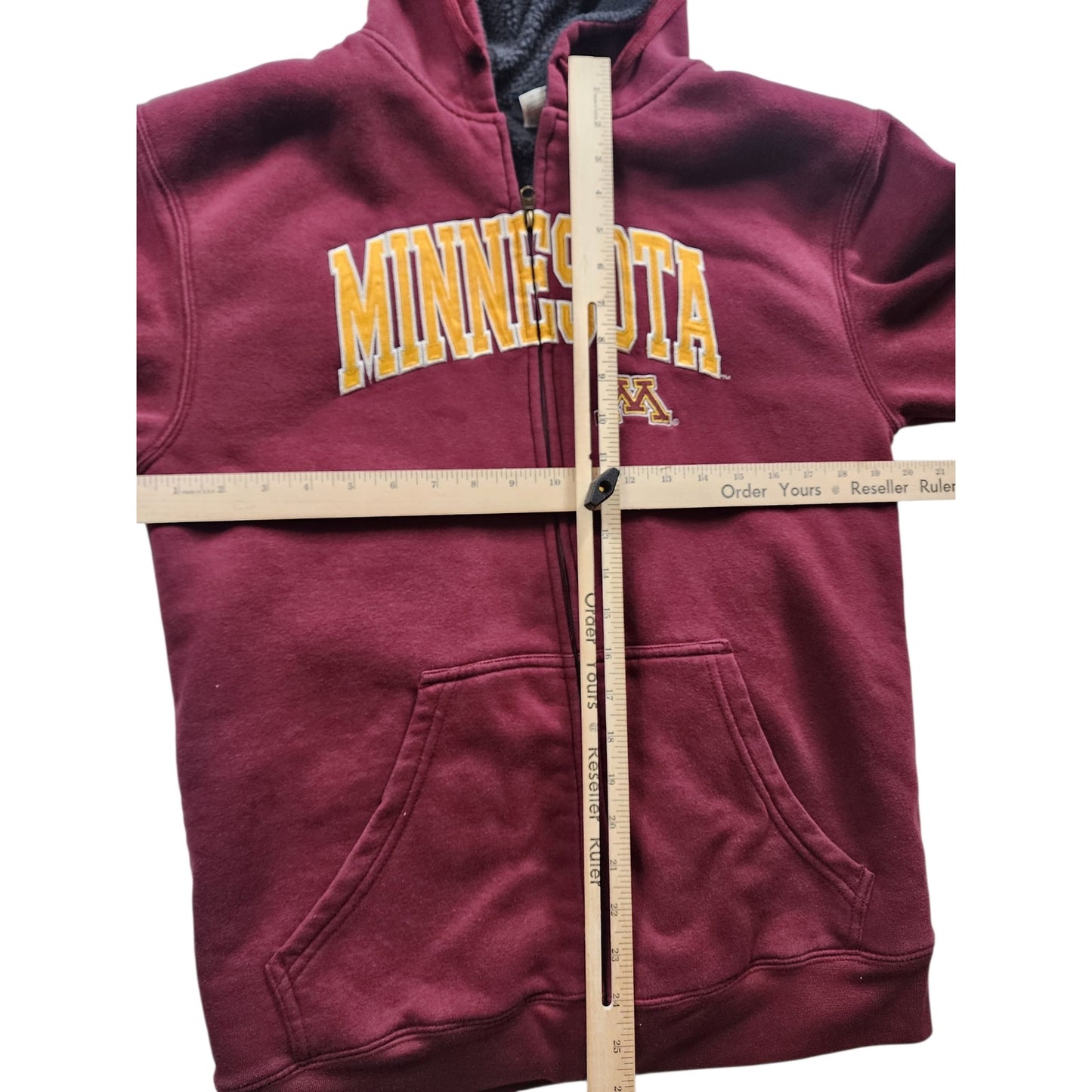 Pro Player Hoodie University Minnesota Golden Gophers Medium Sweatshirt Fleece