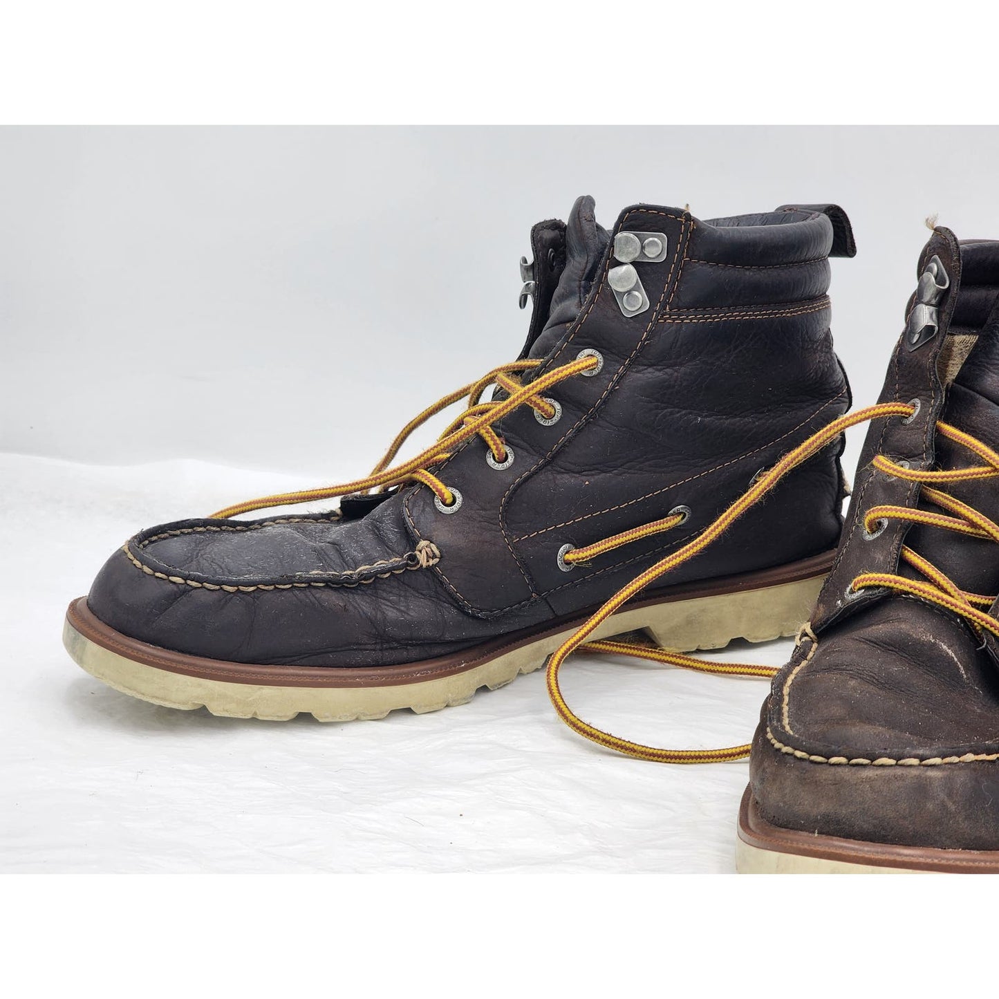 Sperry Top Sider Shoes Boot Mens 13M Non Marking Leather High Top Ankle Nautical