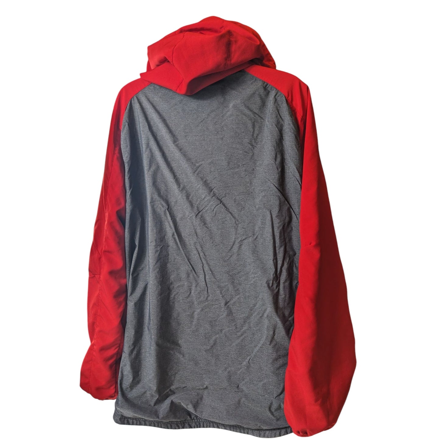 Adidas Windbreaker Hoodie Mens Large South Dakota Coyotes Pullover Jacket Team