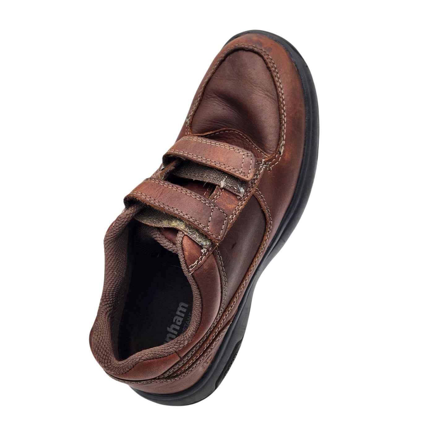 Dunham Shoes Men 8 Leather Slip Resistant Strap Comfort Winslow Hook Loop 8009SB