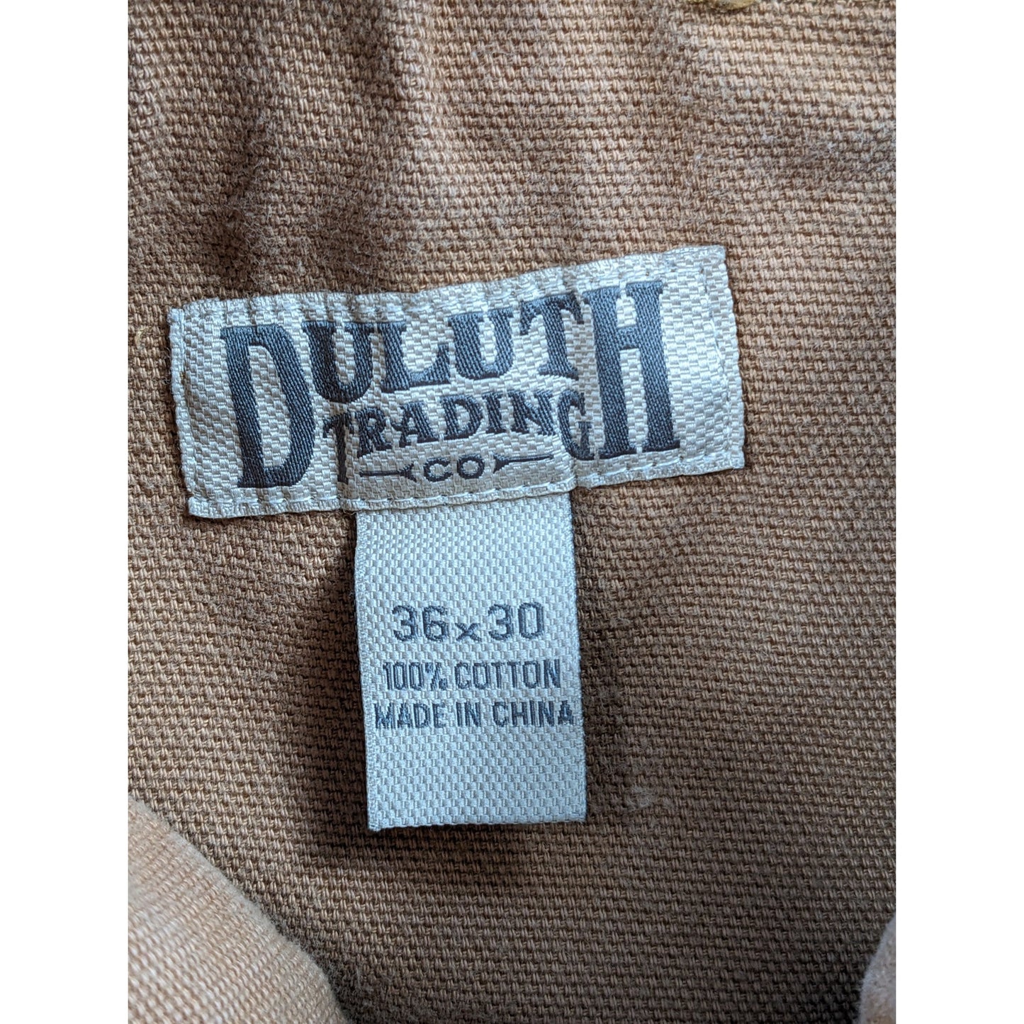 Duluth Trading Pants Mens 36x30 Cargo Heavy Duty Canvas Rugged Workwear Utility