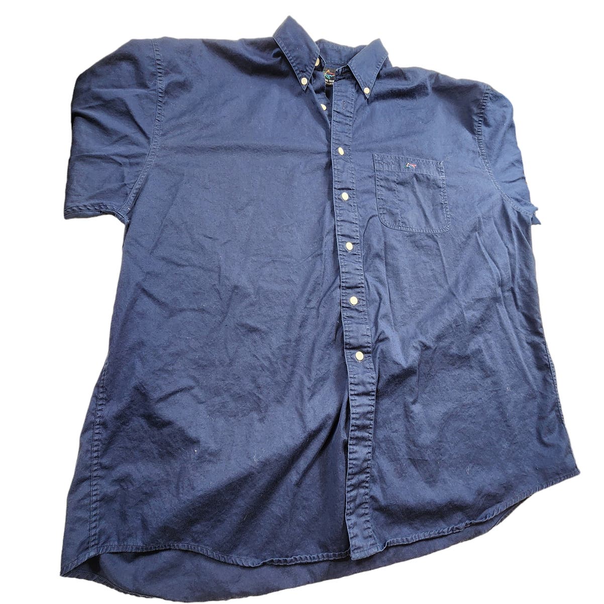 Greg Norman Golf Shirt Mens Size XL Long Sleeve Blue Sports Button Down Collar