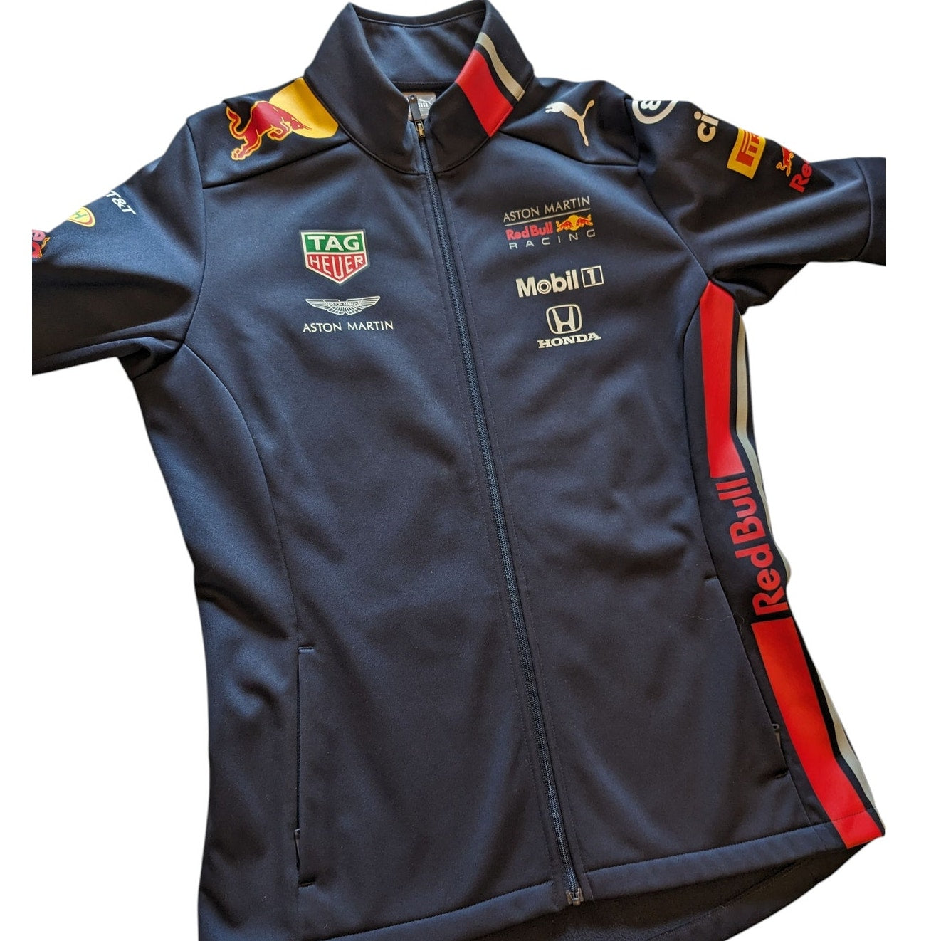 PUMA Red Bull Racing Team Softshell Jacket Women Small Aston Martin F1 Formula 1