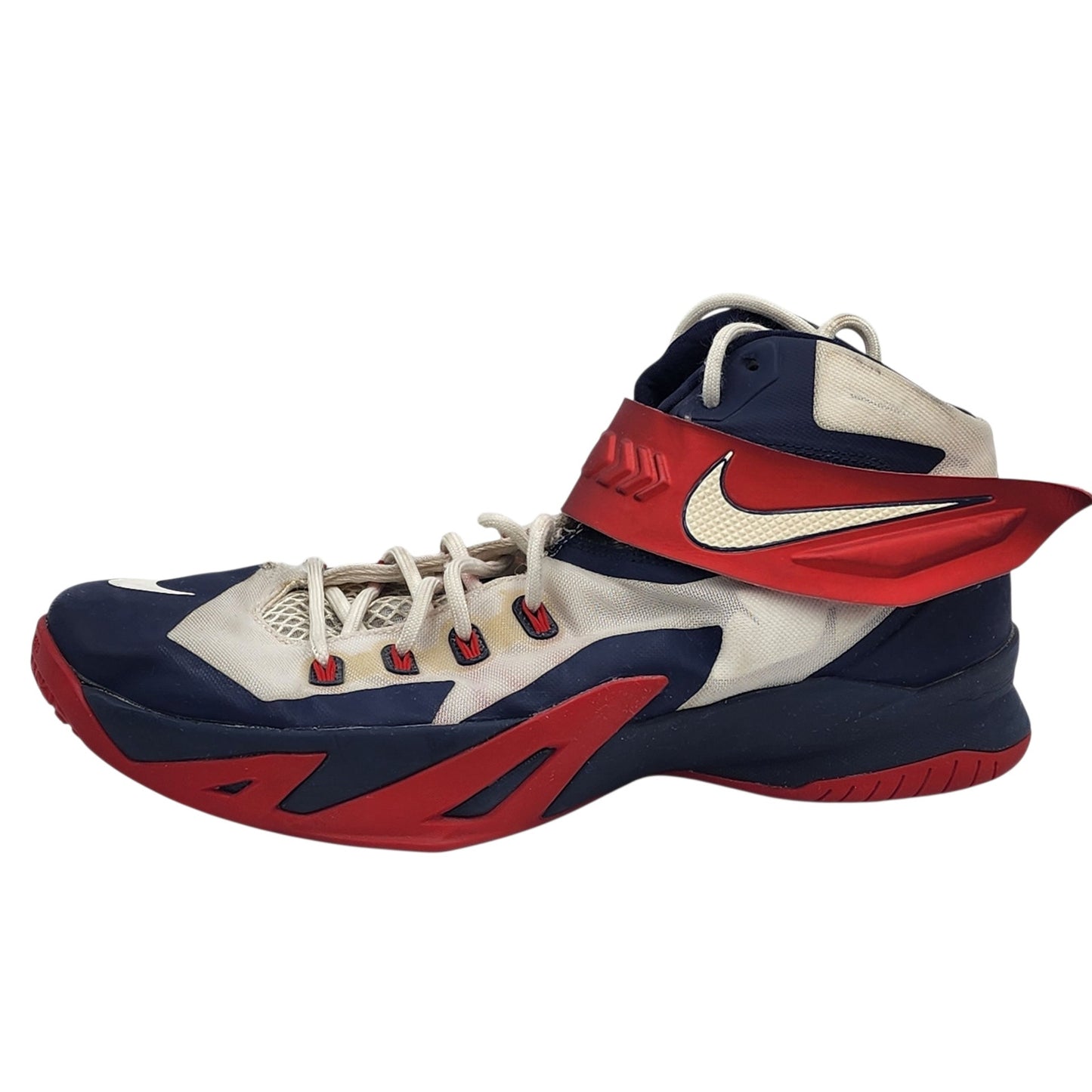 Nike LeBron Zoom Soldier 8 Shoes Mens 13 Basketball Sneakers High Top 653641-114