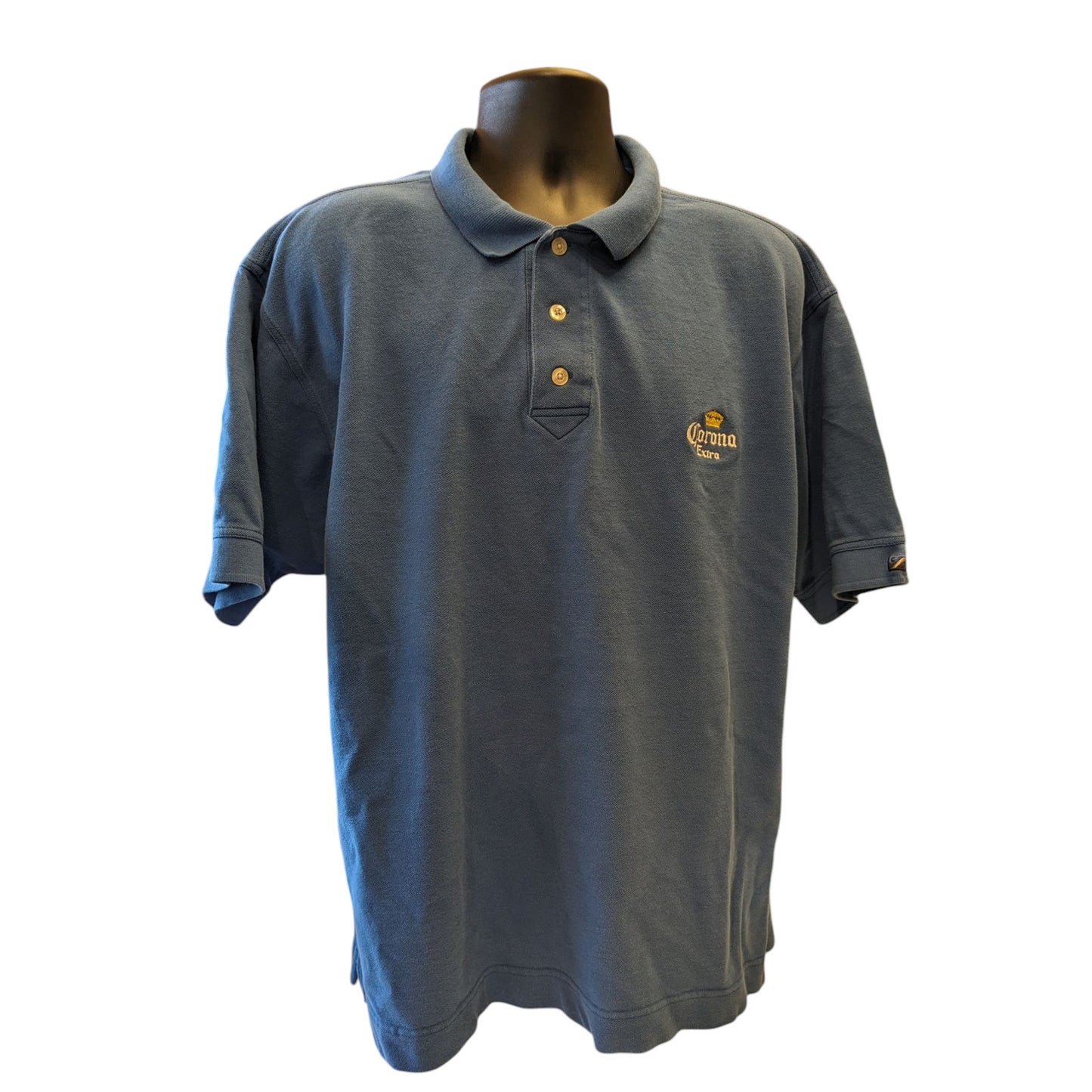 Cutter Buck Corona Extra Polo Shirt Mens XXXL 3XL Blue Cotton Short Sleeve Golf