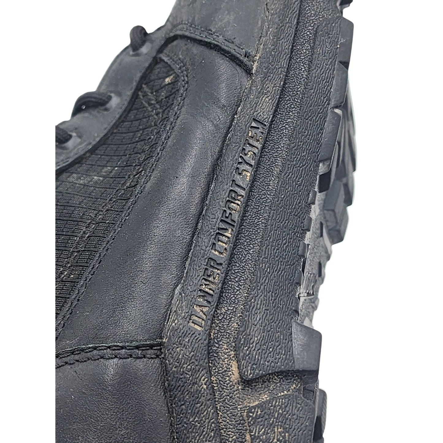 Danner Boots Lookout Side Zip 8" Mens 13 Black Tactical Combat Workwear 23824