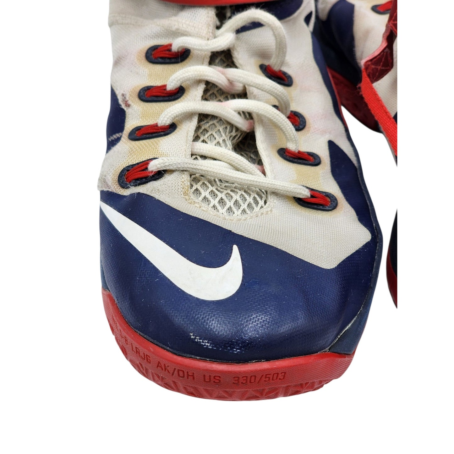 Nike LeBron Zoom Soldier 8 Shoes Mens 13 Basketball Sneakers High Top 653641-114