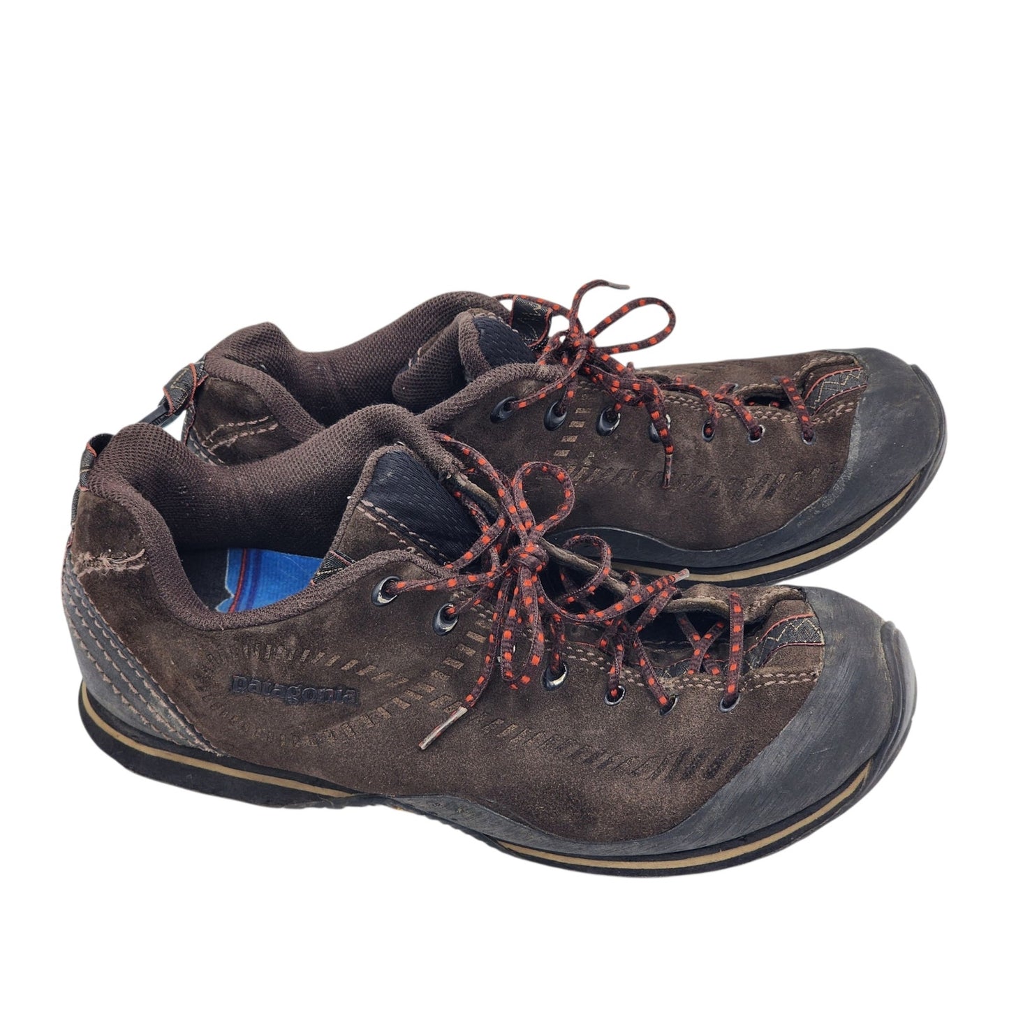 Patagonia Shoes Mens 11 Huckleberry Brown Suede Hiking Vibram Sole Outdoor Trail