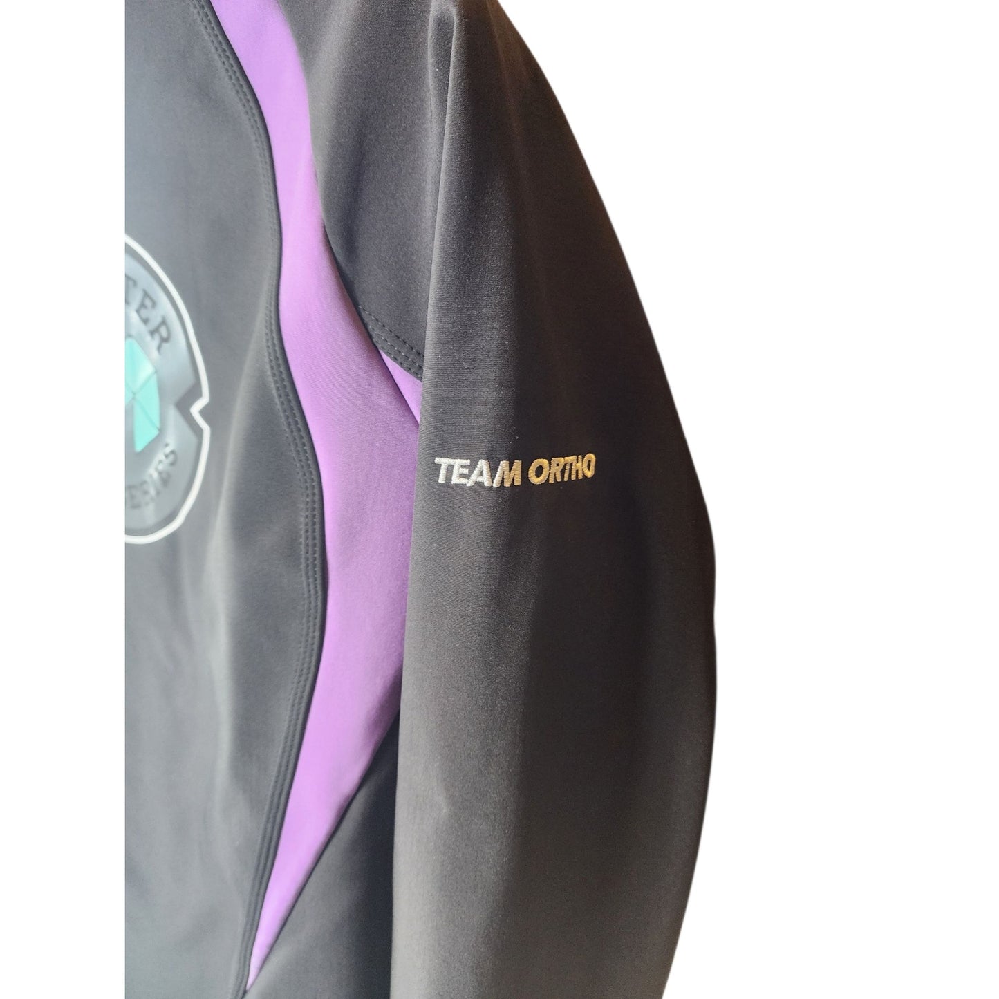 Team Ortho Jacket Womens Large Race Softshell Running Windbreaker Marathon