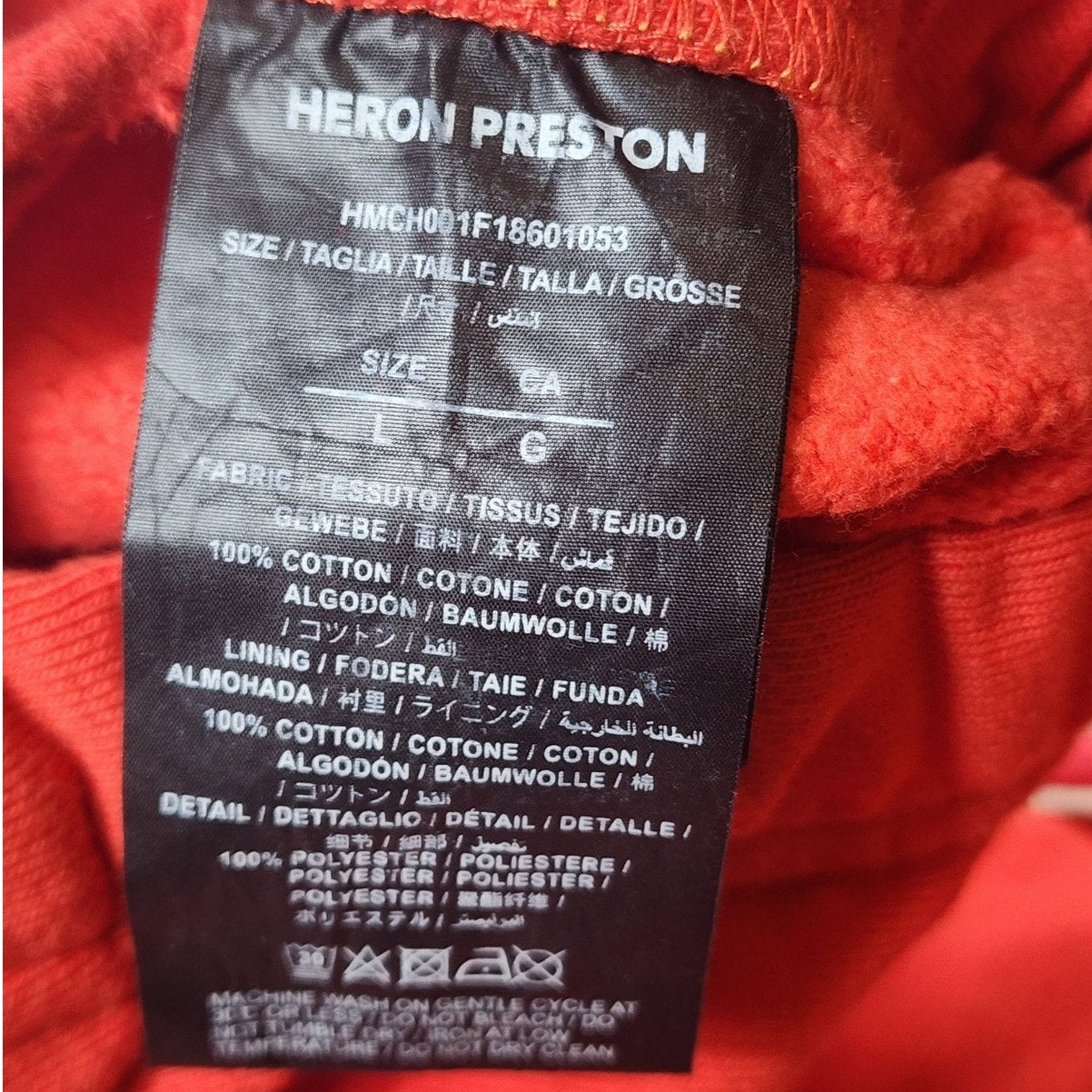 Heron Preston NASA Sweatpants Men Large Joggers USA Flag Space Streetwear Flight