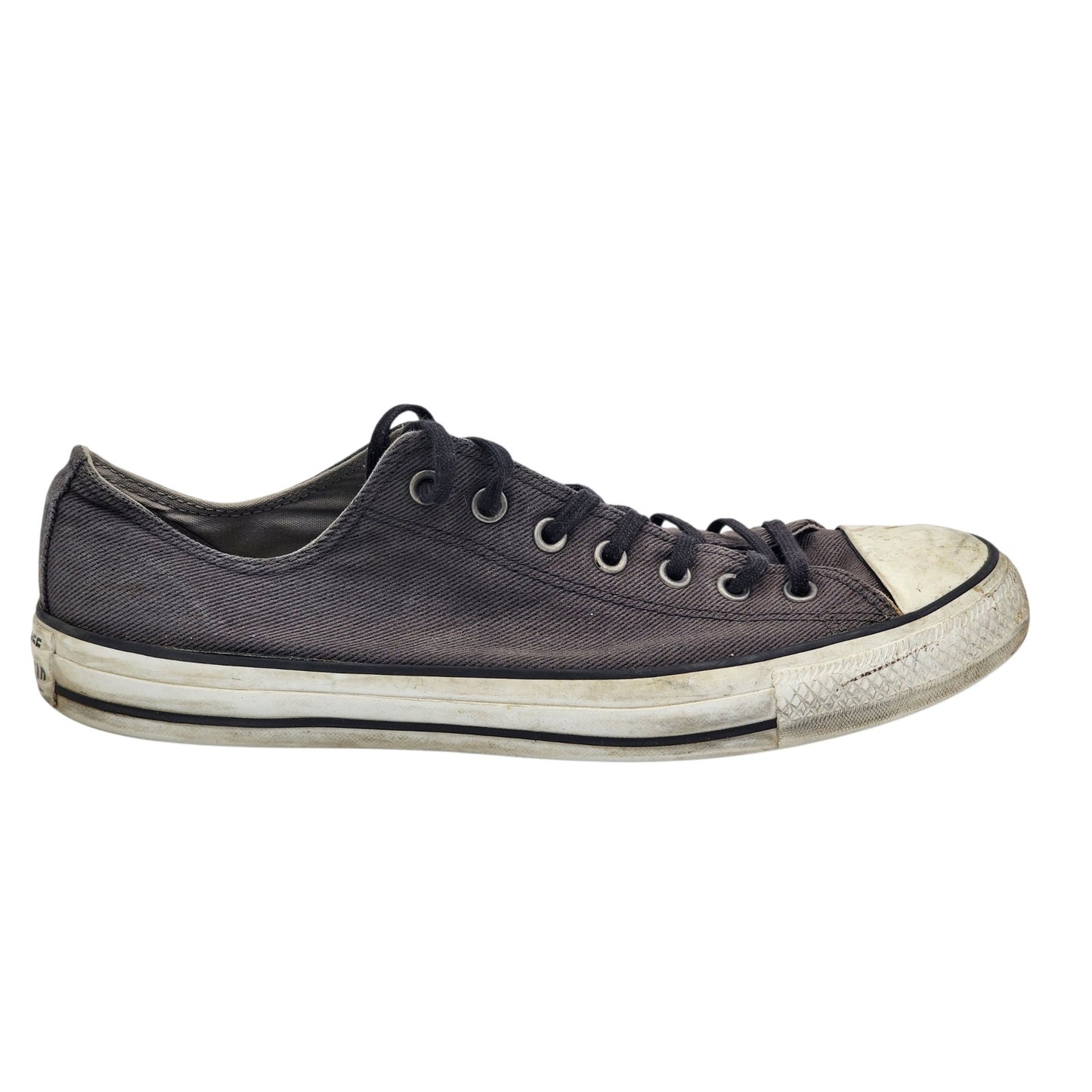Converse Chuck Taylor Low Top Shoes Mens 12 Womens 14 Gray Grunge Skater 150350F