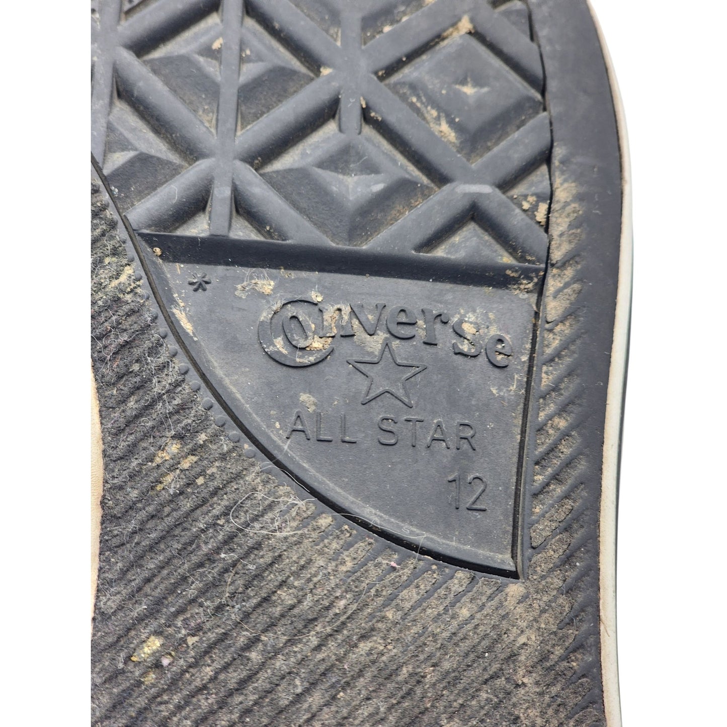 Converse Chuck Taylor Low Top Shoes Mens 12 Womens 14 Gray Grunge Skater 150350F