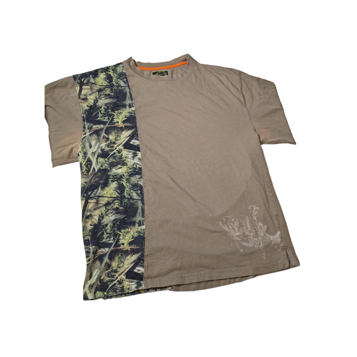 Fishouflage Shirt Mens XXL Long Sleeve Camo Outdoor Fishing Outdoorsman Pullover