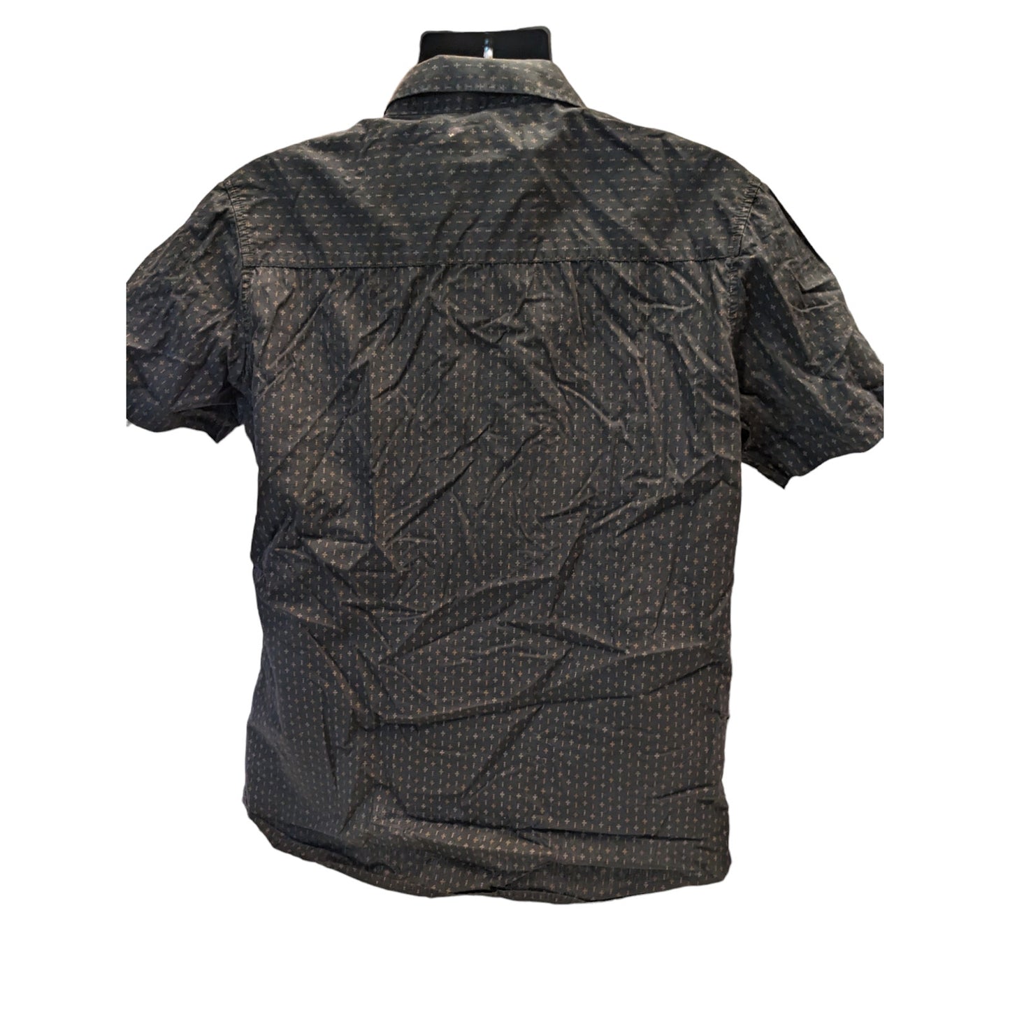 Franky Max Shirt Mens XL Short Sleeve Button Casual Collared Geometric Pattern