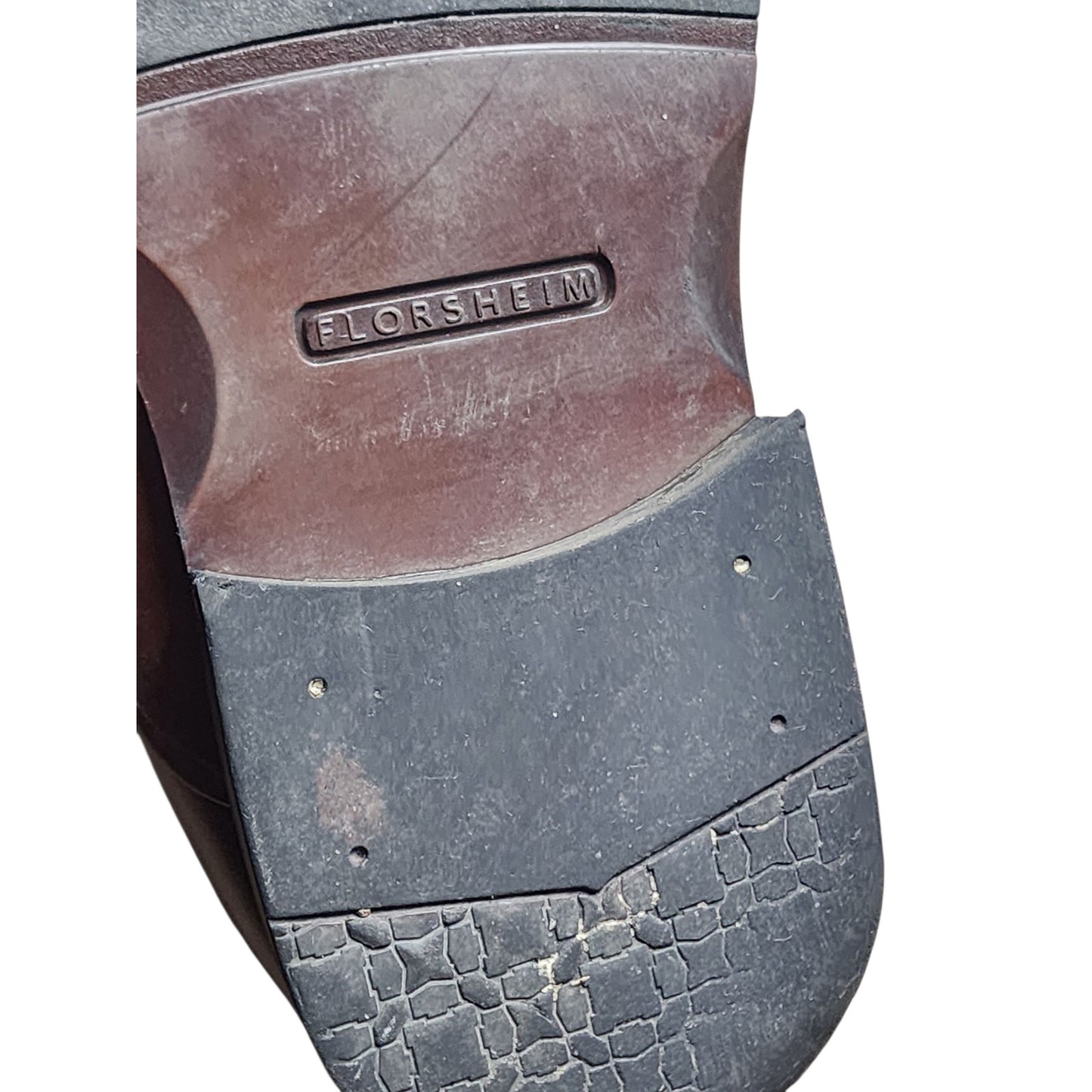 Florsheim Shoes Mens 11 3E Wide Comfortech Leather Oxford Dress Square Toe Lace