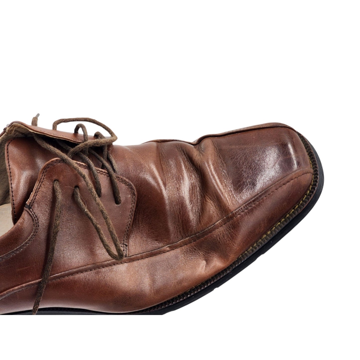 Florsheim Shoes Mens 11 3E Wide Comfortech Leather Oxford Dress Square Toe Lace