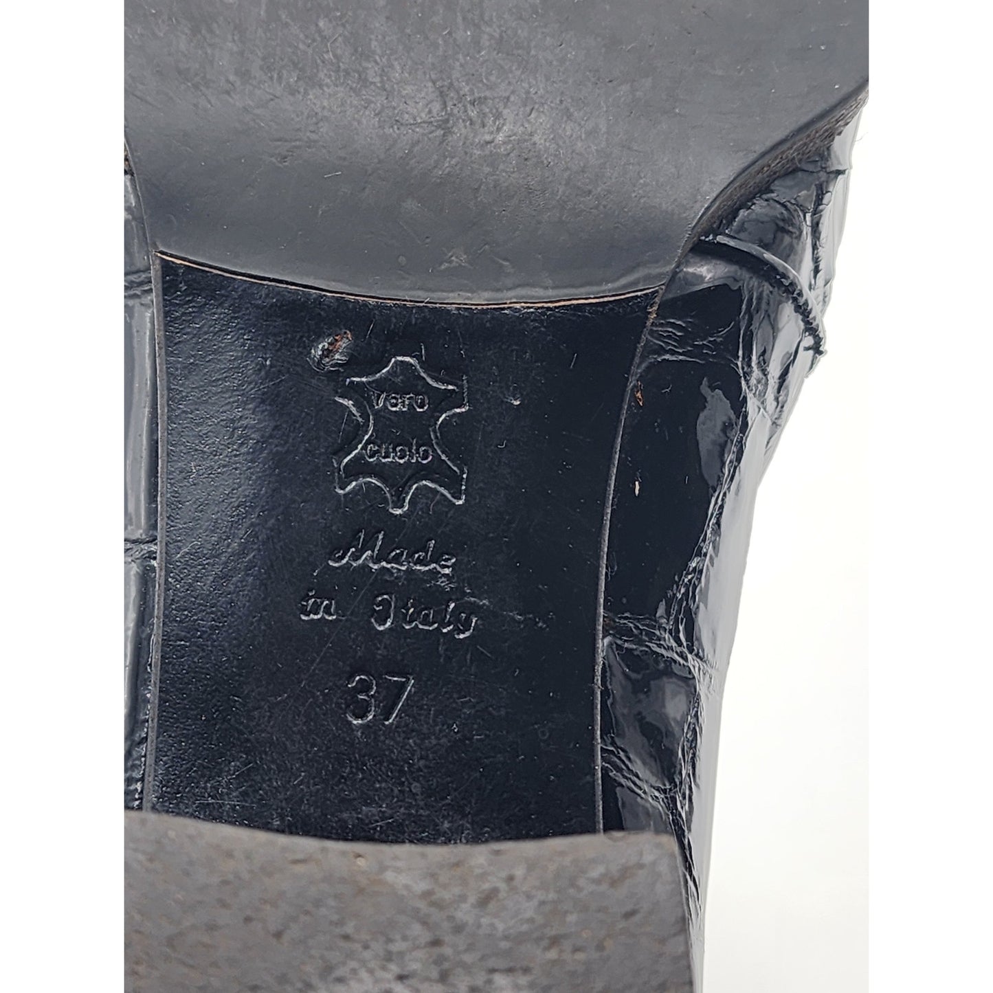 Peruzzi Shoes Women Size 6.5 37 Florence Italy Loafers Square Toe Sophistication